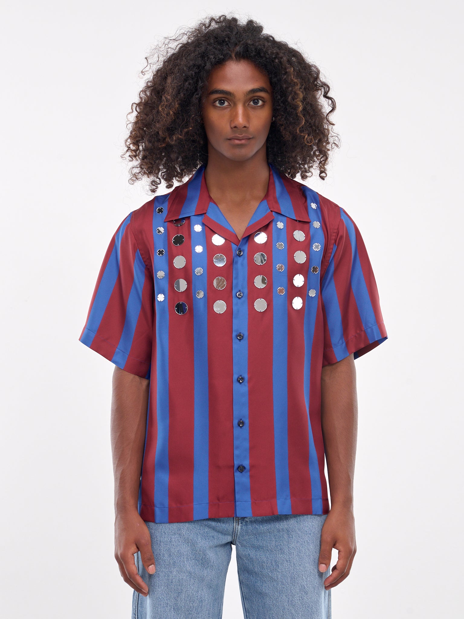 Breeze Bowling Shirt (SH11-SE06-3550-RED-BLUE)