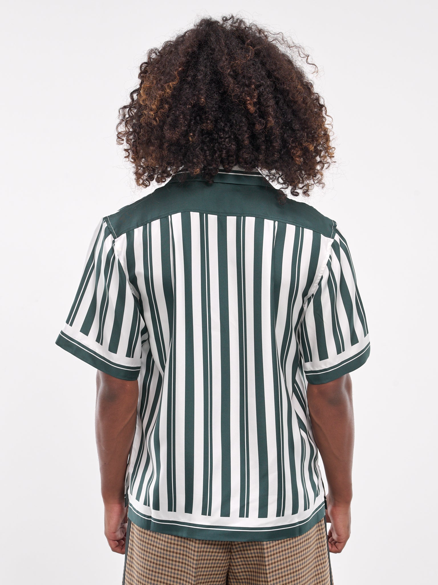 June Bowling Shirt (SH11-VI02-0970-IVORY-GREEN)