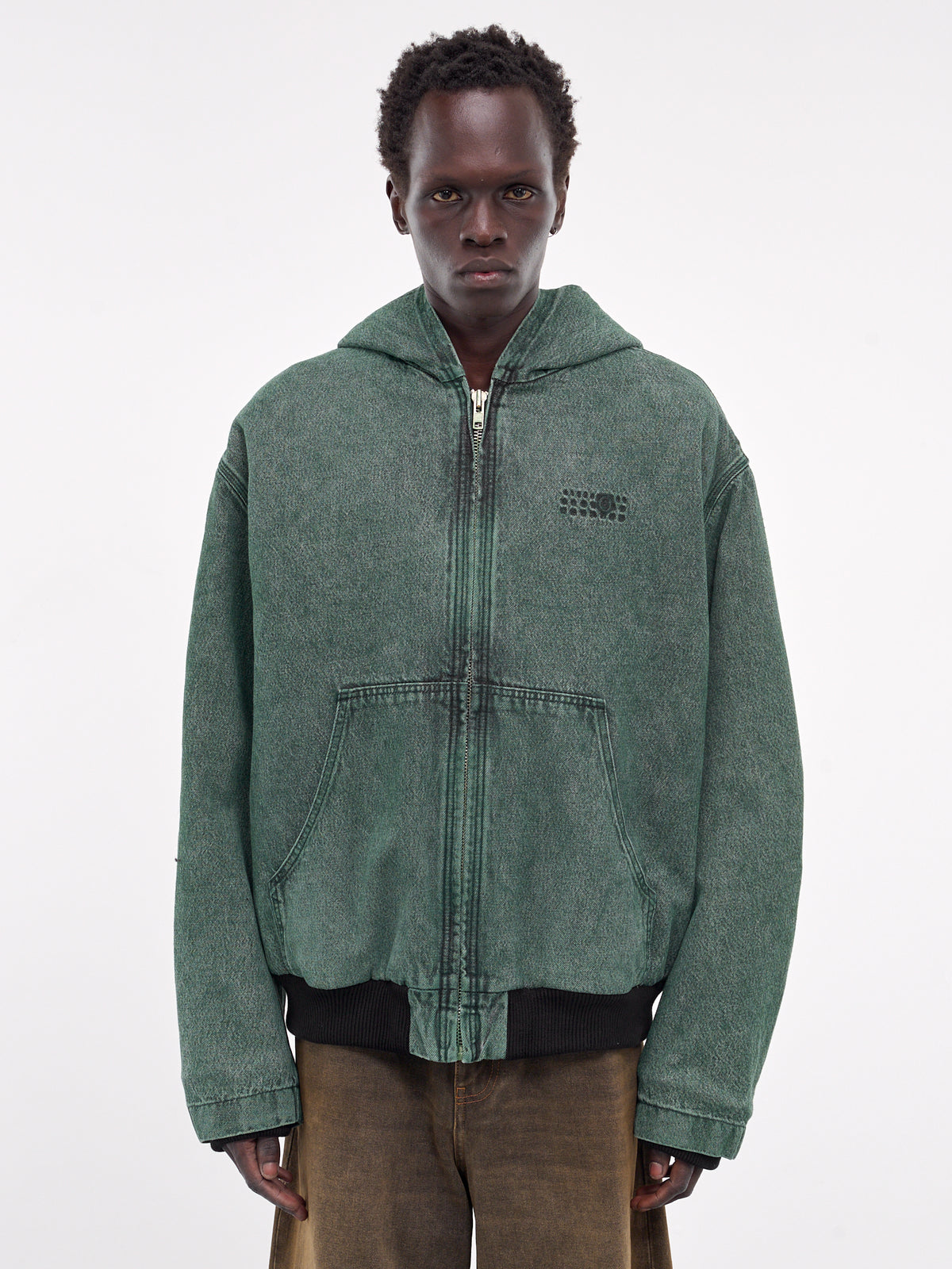 Zip-Up Hooded Jacket (SH2AM0013-S30652-GREEN)