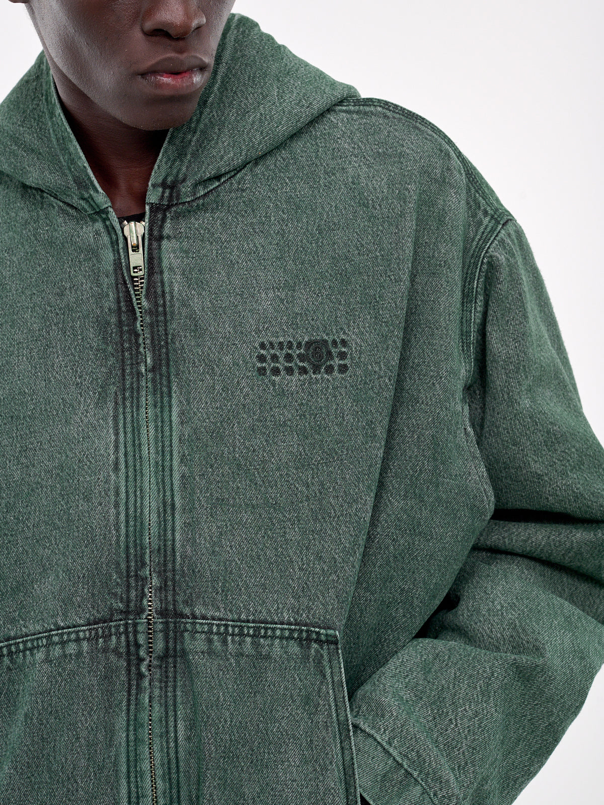 Zip-Up Hooded Jacket (SH2AM0013-S30652-GREEN)