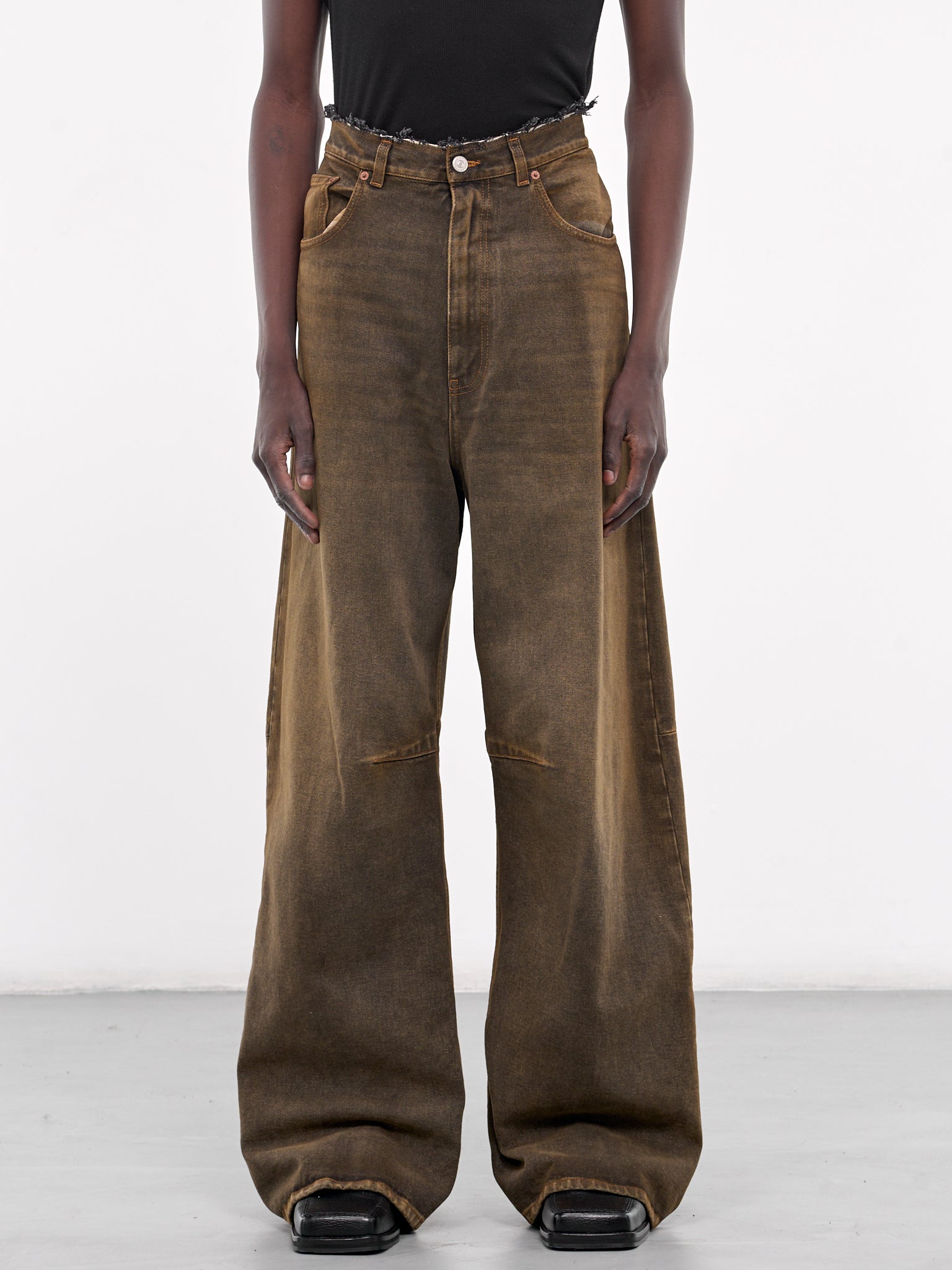 Wide Leg Jeans (SH2LA0015-S30848-BROWN)