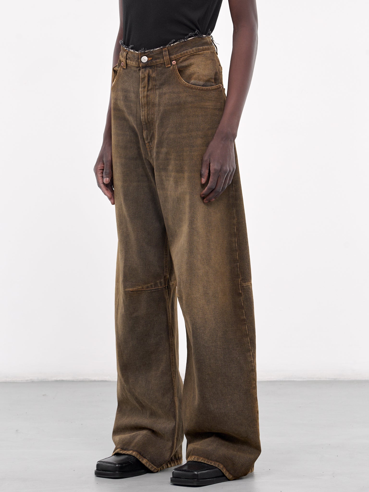 Wide Leg Jeans (SH2LA0015-S30848-BROWN)