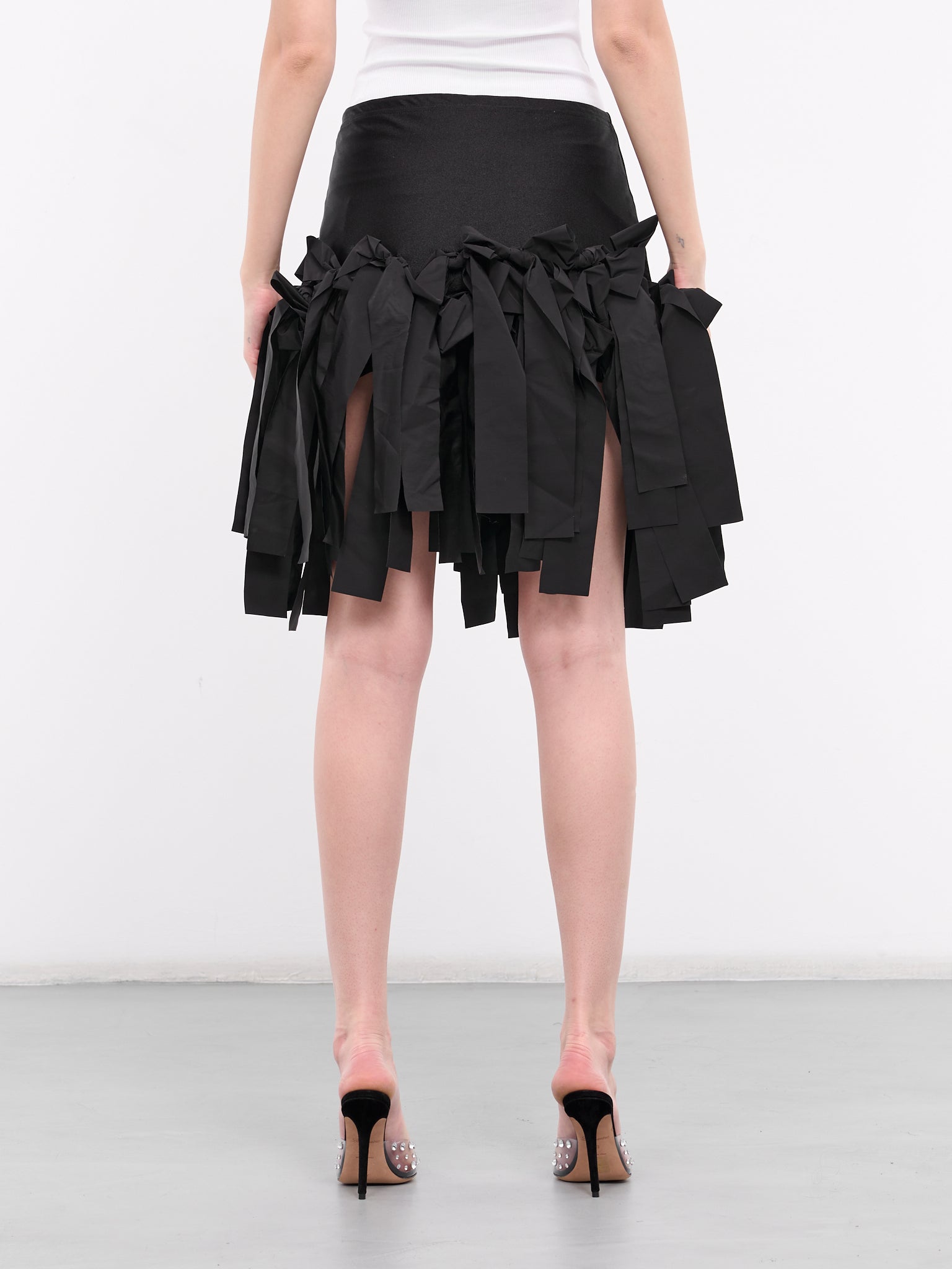 Bow Body-Con Skirt (SK026A-BLACK)