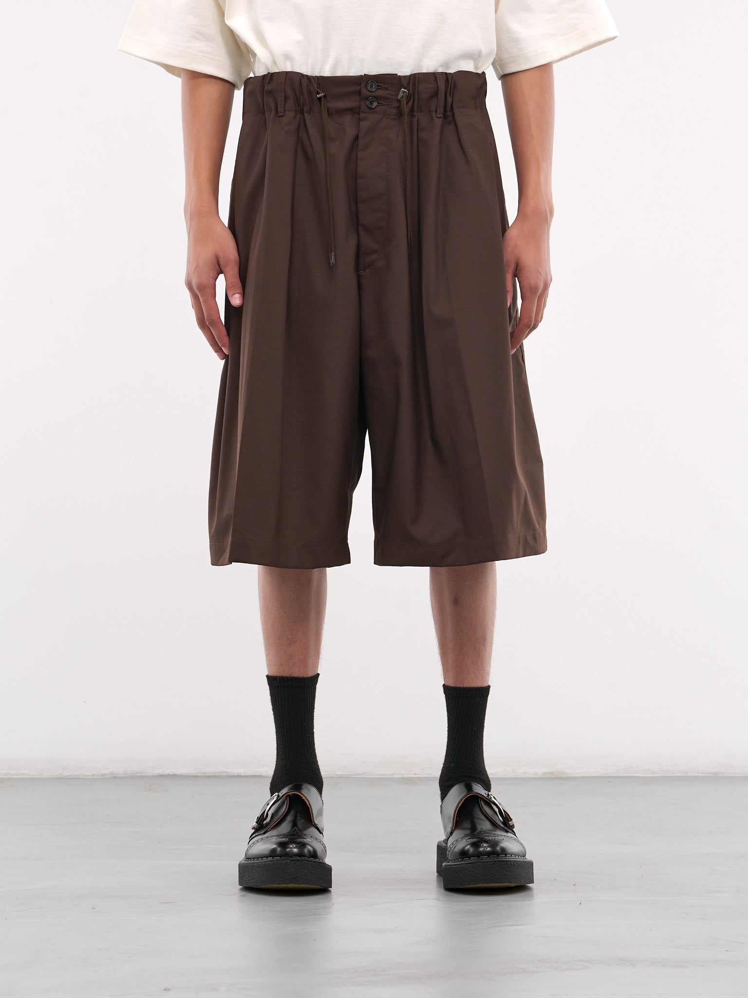 Elasticated Shorts (SLEC-CSPTW-BRW-BROWN)