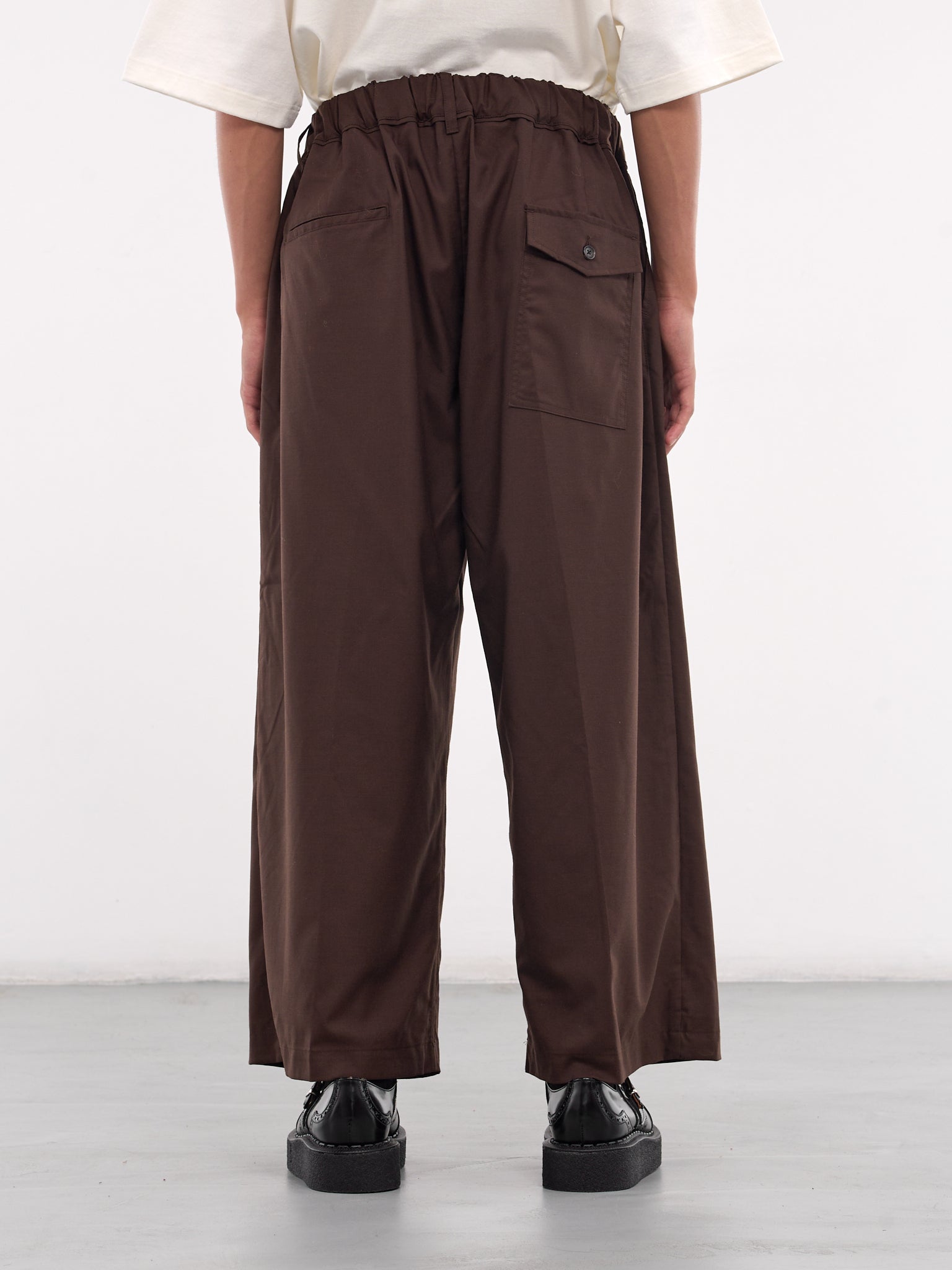 Elasticated Pocket Trousers (SLEC-HPTW-BRW-BROWN)