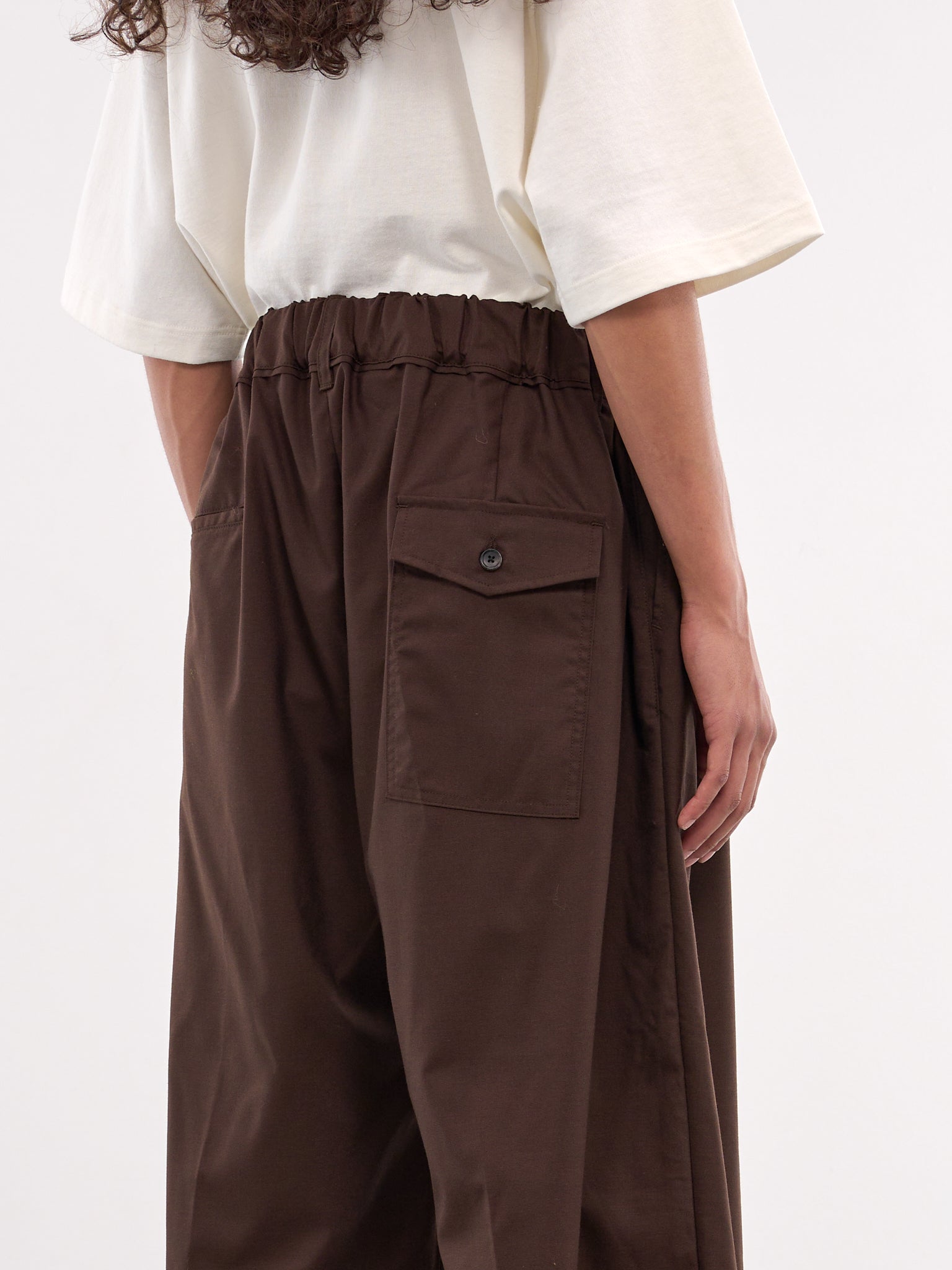 Elasticated Pocket Trousers (SLEC-HPTW-BRW-BROWN)