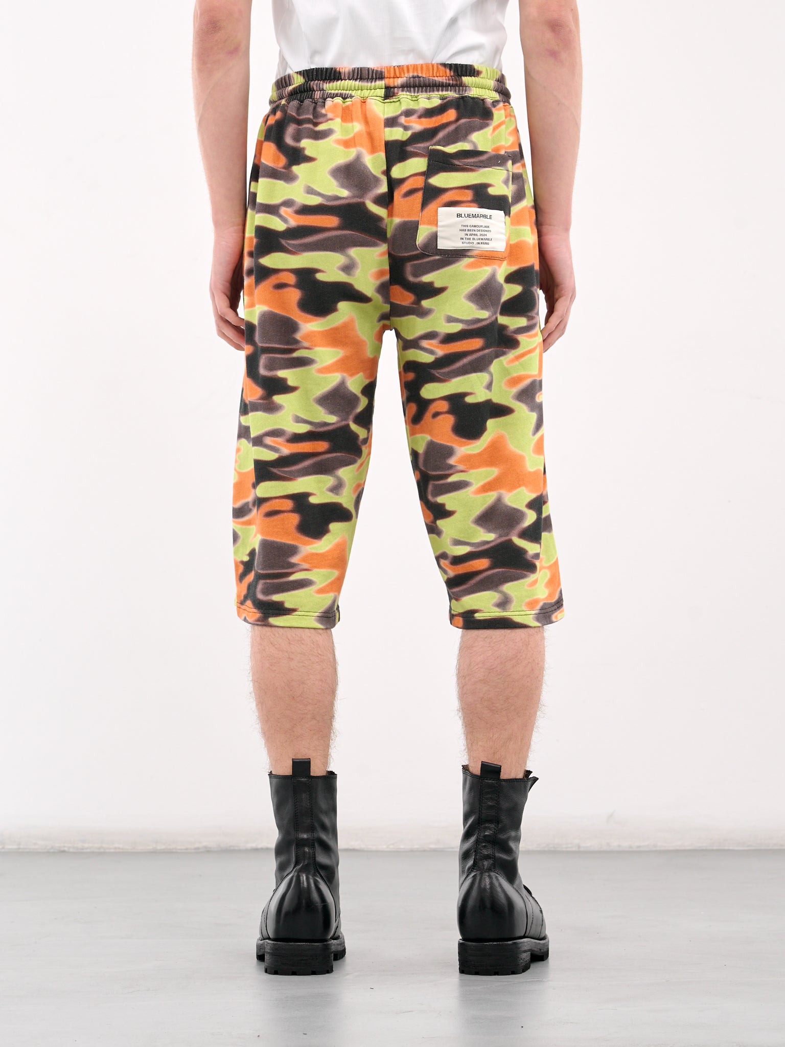 Blurry Camo Fleece Shorts (SP17FL05A25CAM-MULTI)