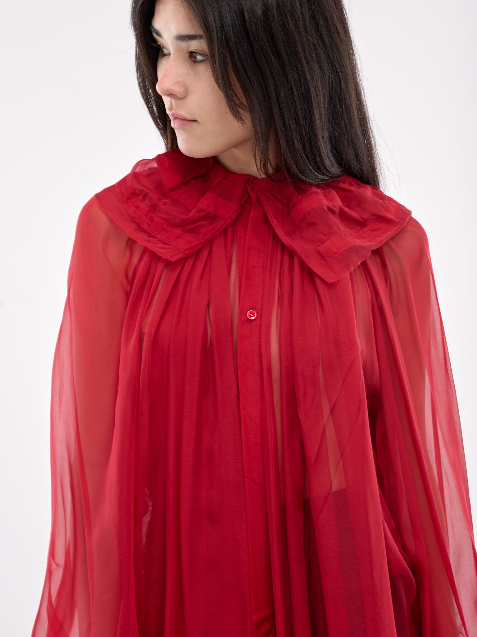 Sheer Blouse (SRT-01RE-RED)