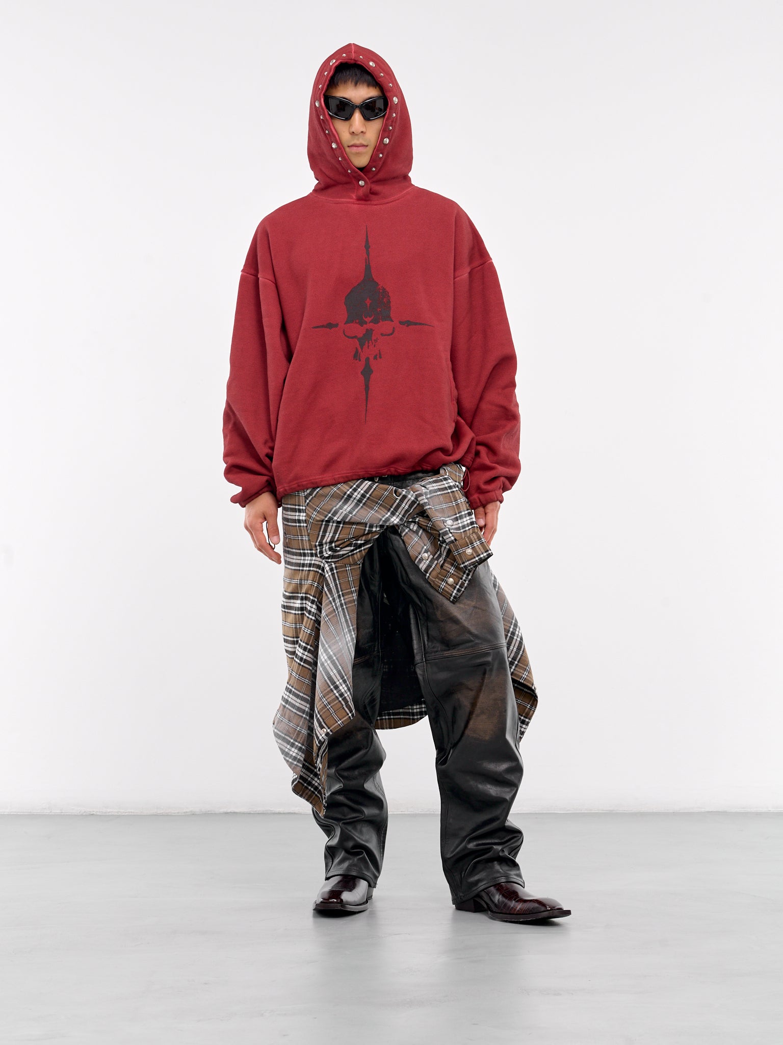 Peace Stud Hoodie (SS1202-RED)