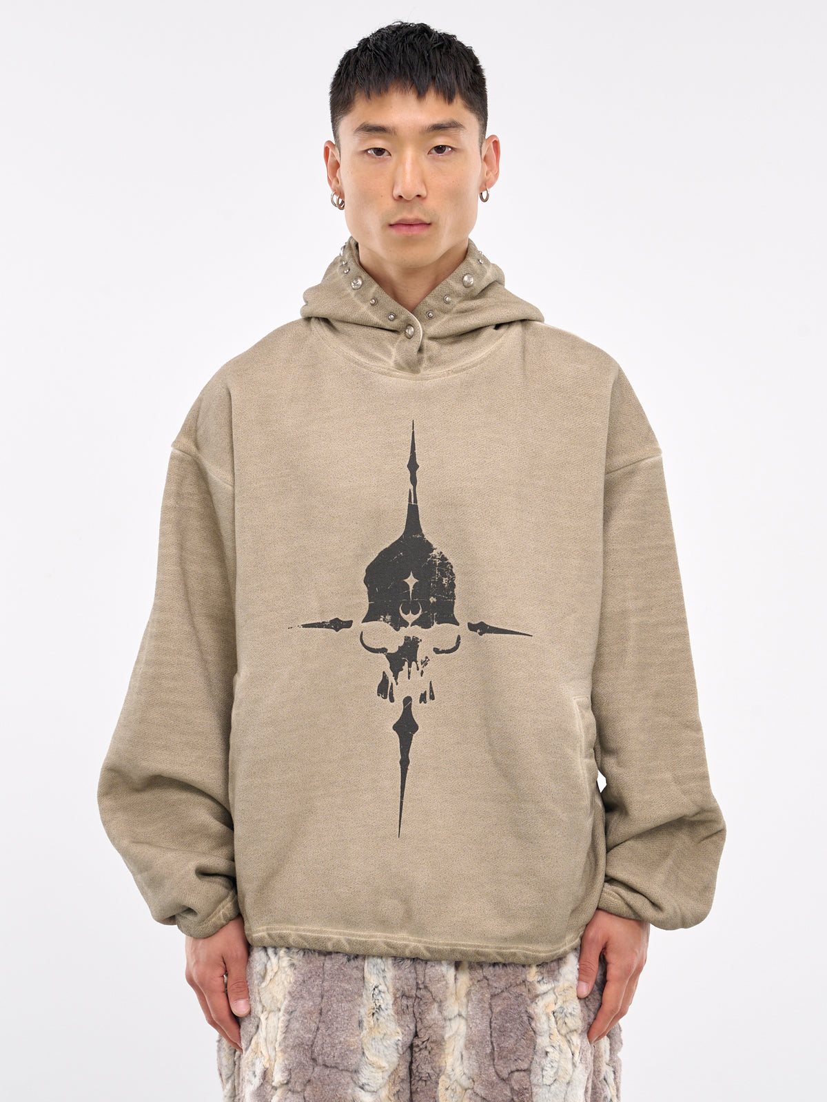 Peace Stud Hoodie (SS1203-BEIGE)