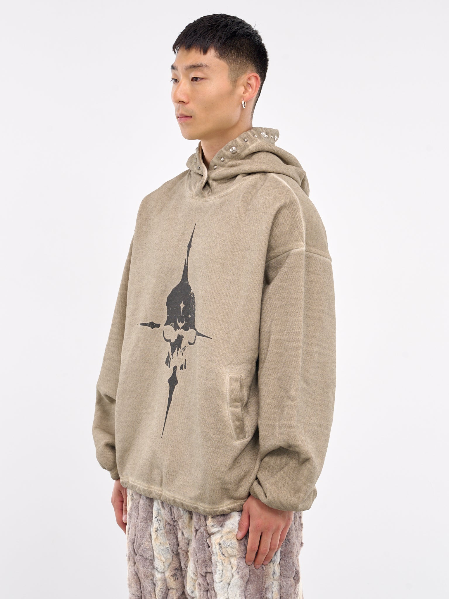 Peace Stud Hoodie (SS1203-BEIGE)