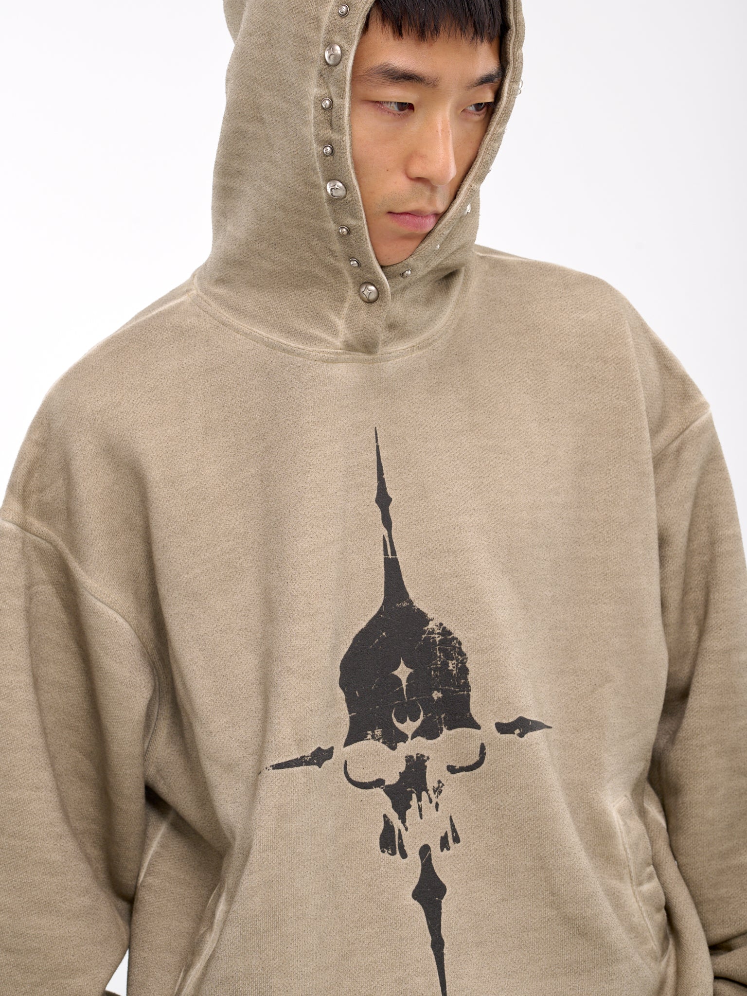 Peace Stud Hoodie (SS1203-BEIGE)