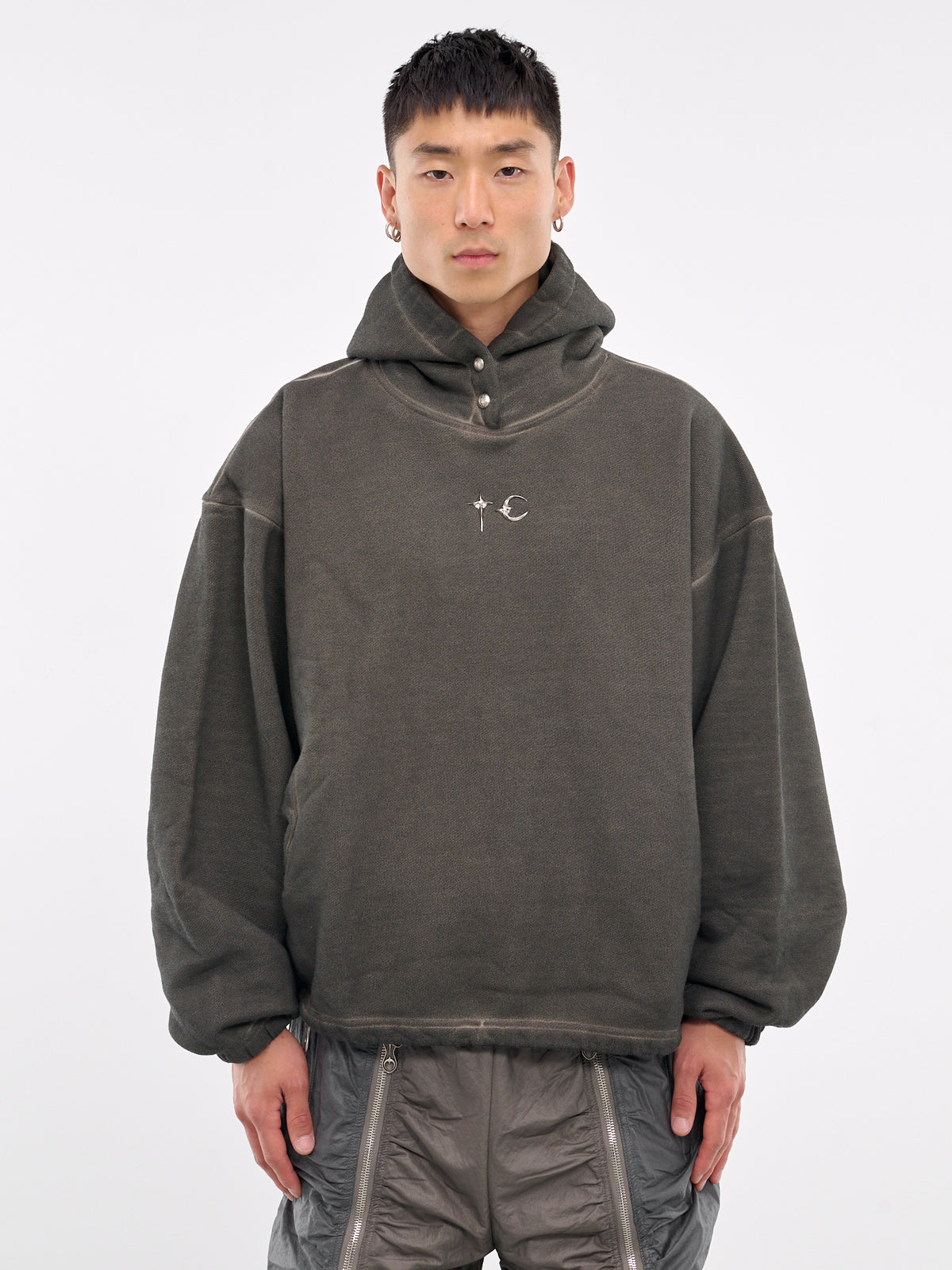 Color Emblem Hoodie (SS2202-KHAKI)