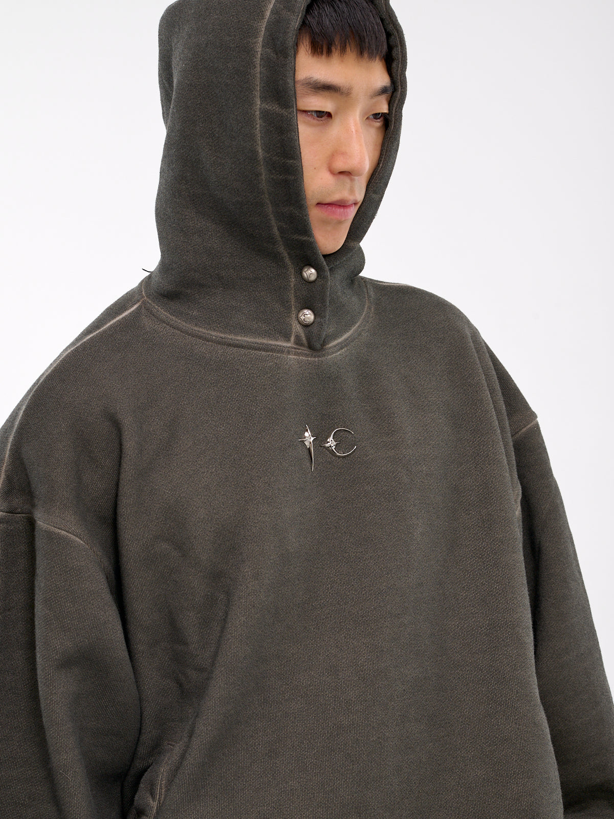 Color Emblem Hoodie (SS2202-KHAKI)