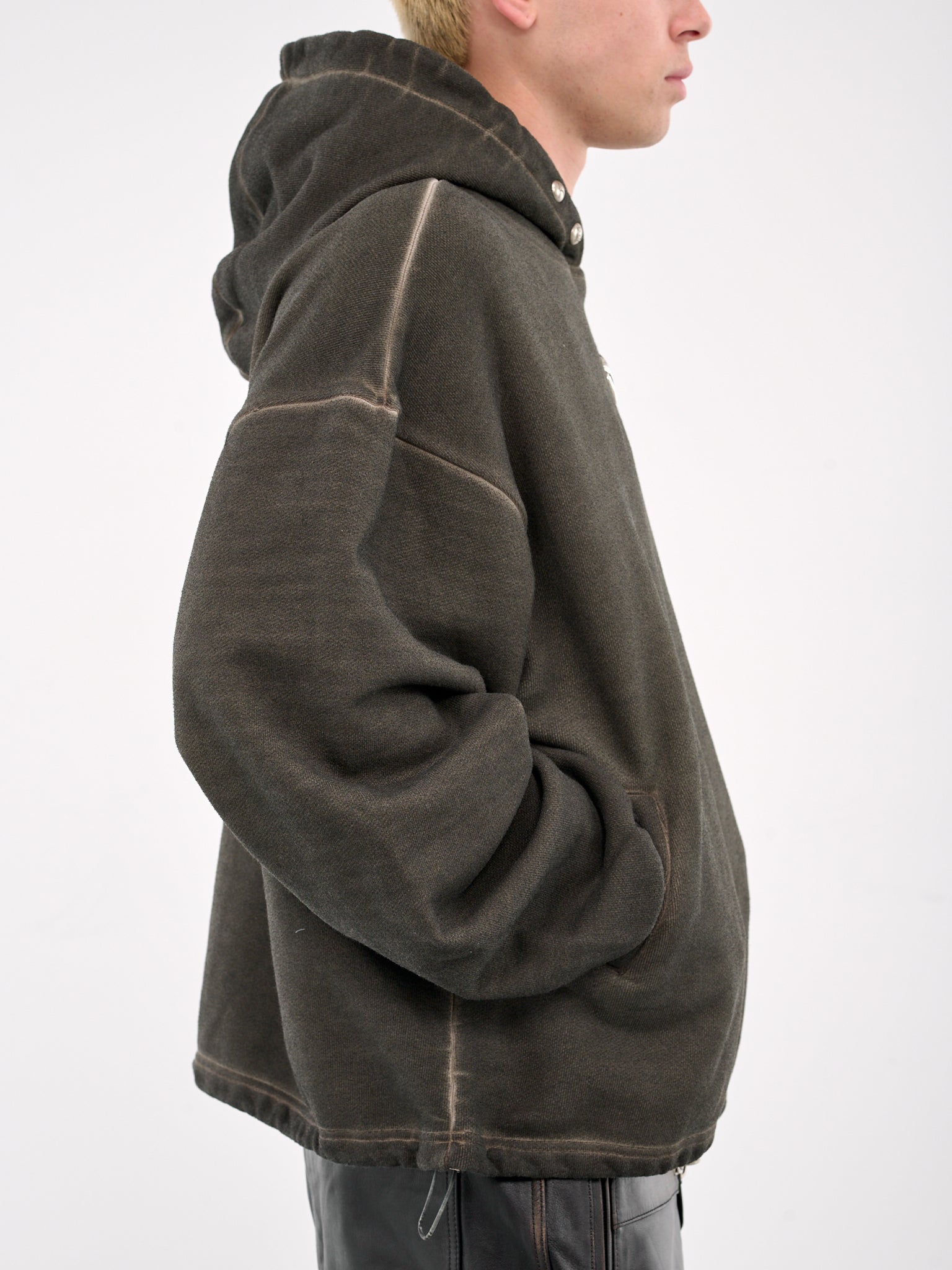 Color Emblem Hoodie (SS2202-KHAKI)