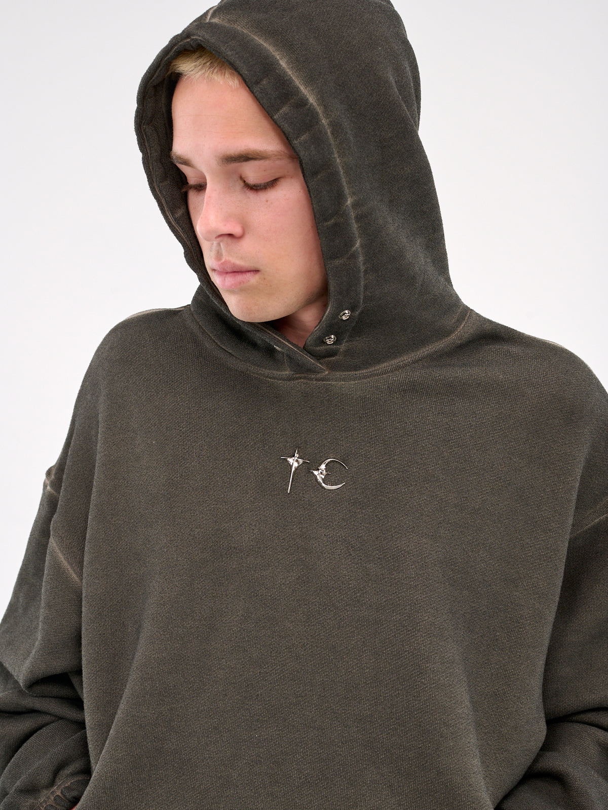 Color Emblem Hoodie (SS2202-KHAKI)