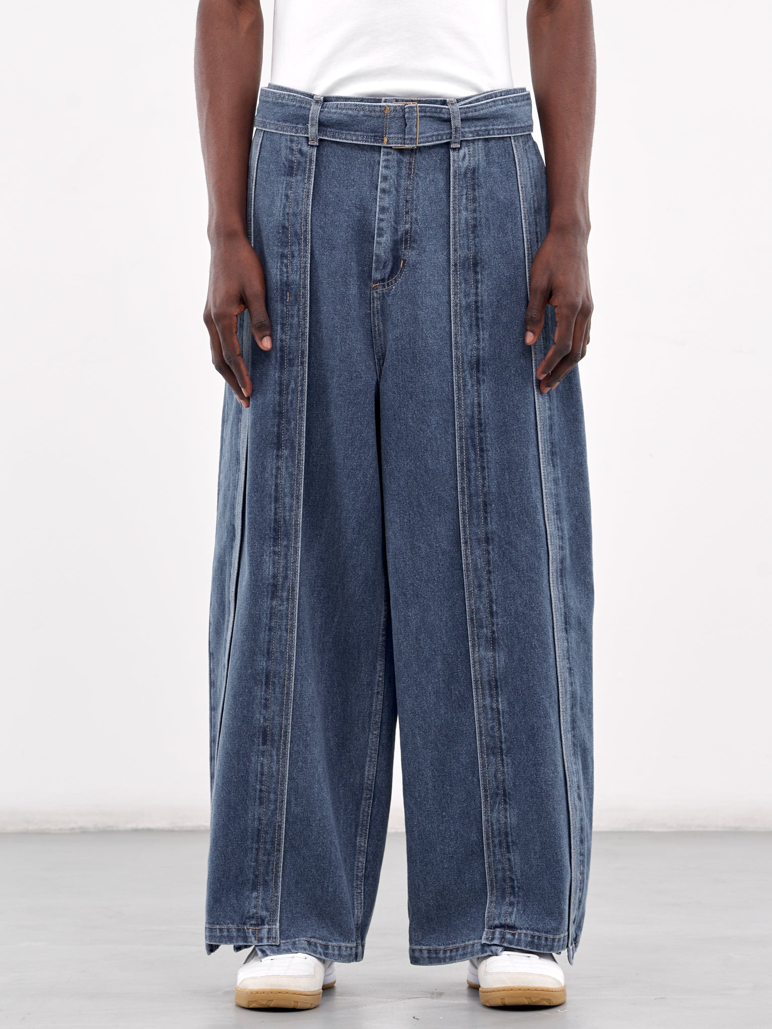 Asymmetrical Vertical Jeans (SSH2PT724IN-INDIGO)