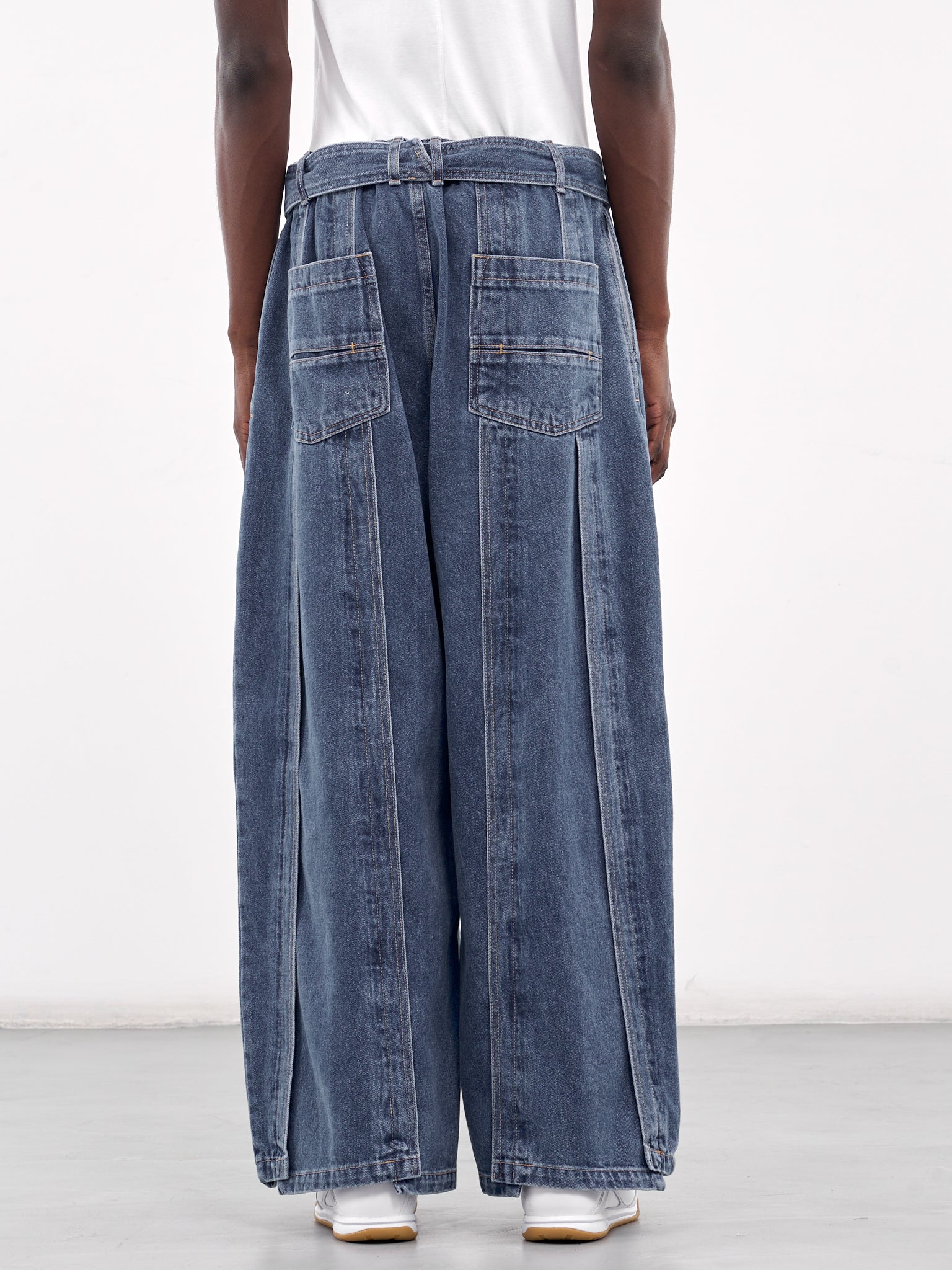 Asymmetrical Vertical Jeans (SSH2PT724IN-INDIGO)