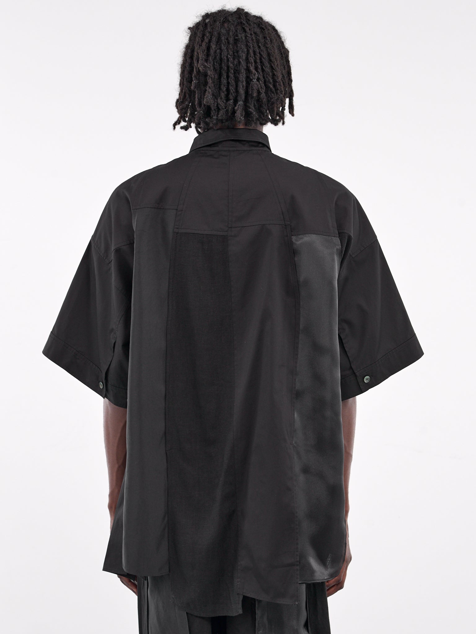 Asymmetrical Vertical Shirt (SSH3SH706BK-BLACK)