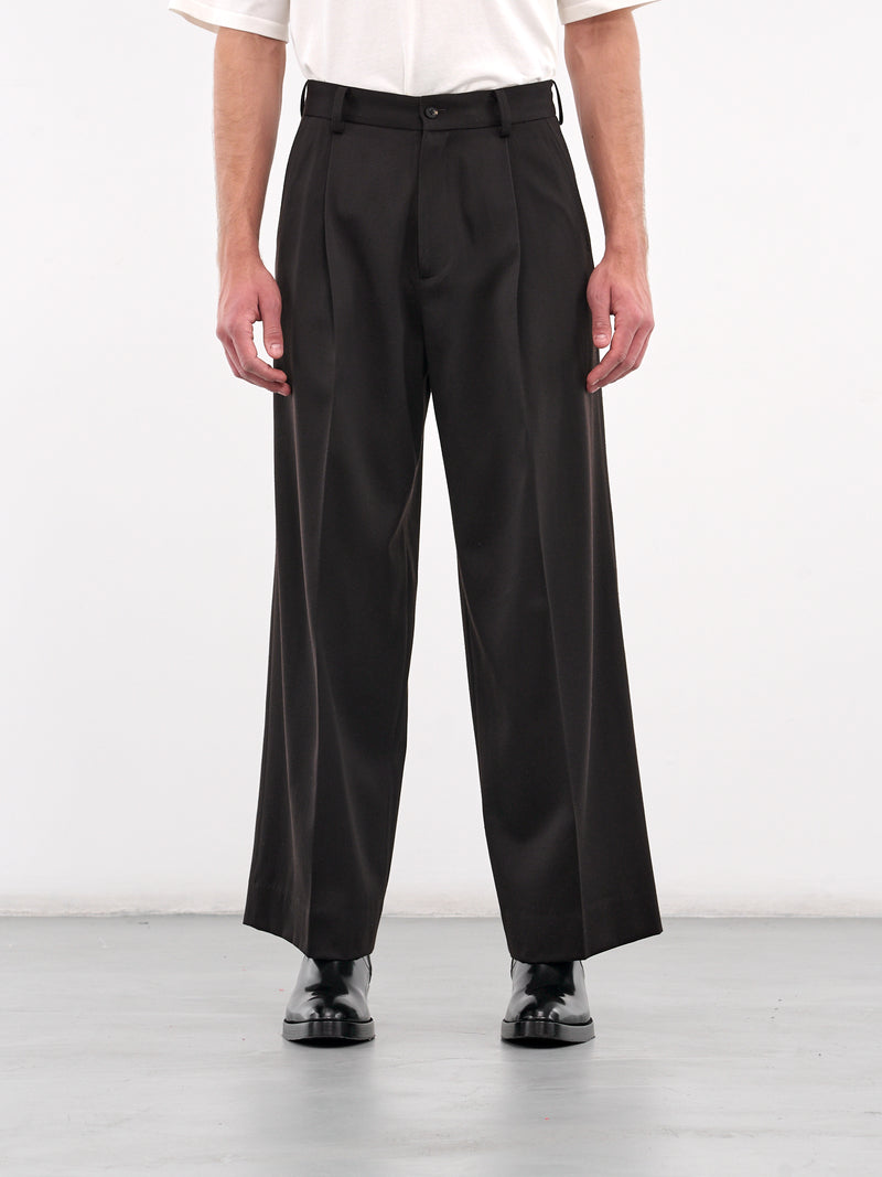 Wide Leg Trousers (ST-1090-DARK-BROWN)