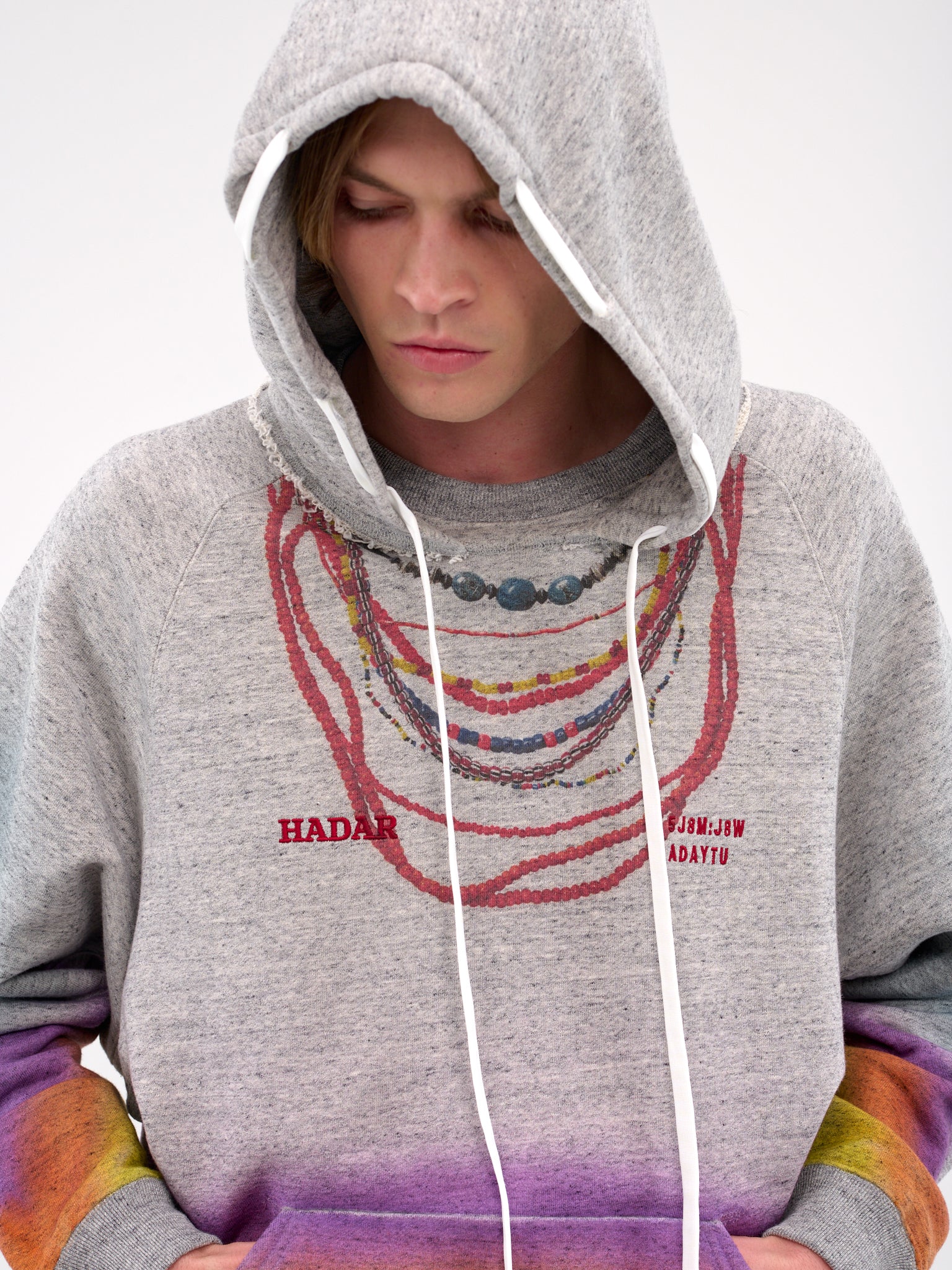 Trompe L'oeil Necklaces Hoodie (SW-SV-NGS-1001-GRAY)