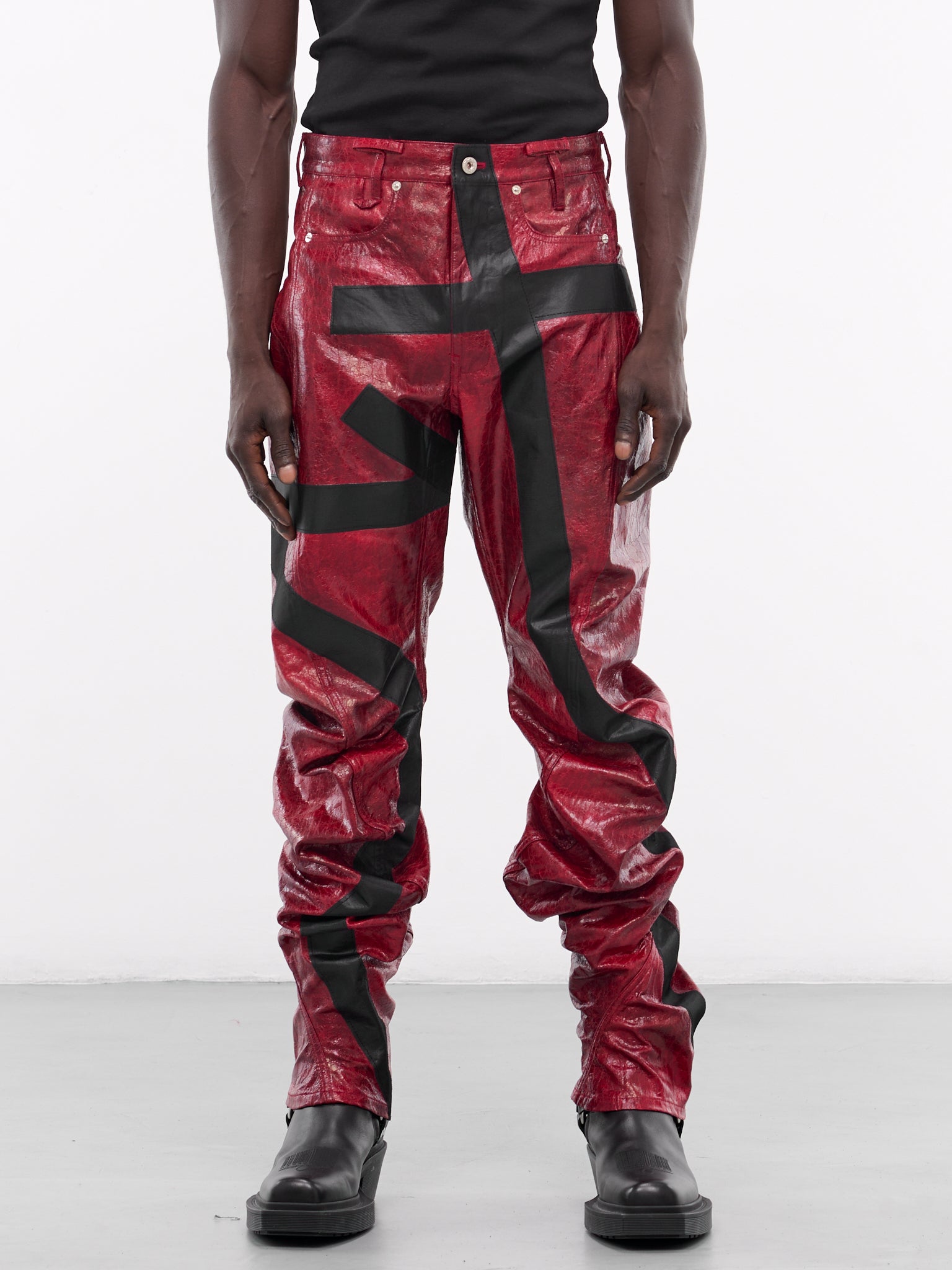 Twisted Tape Trousers (T05-RED)