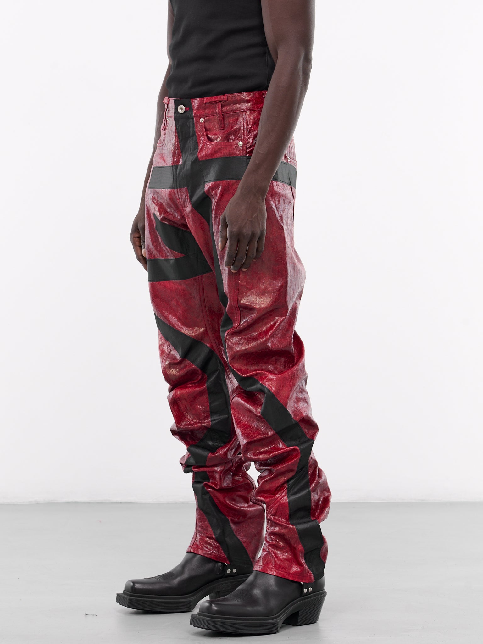 Twisted Tape Trousers (T05-RED)