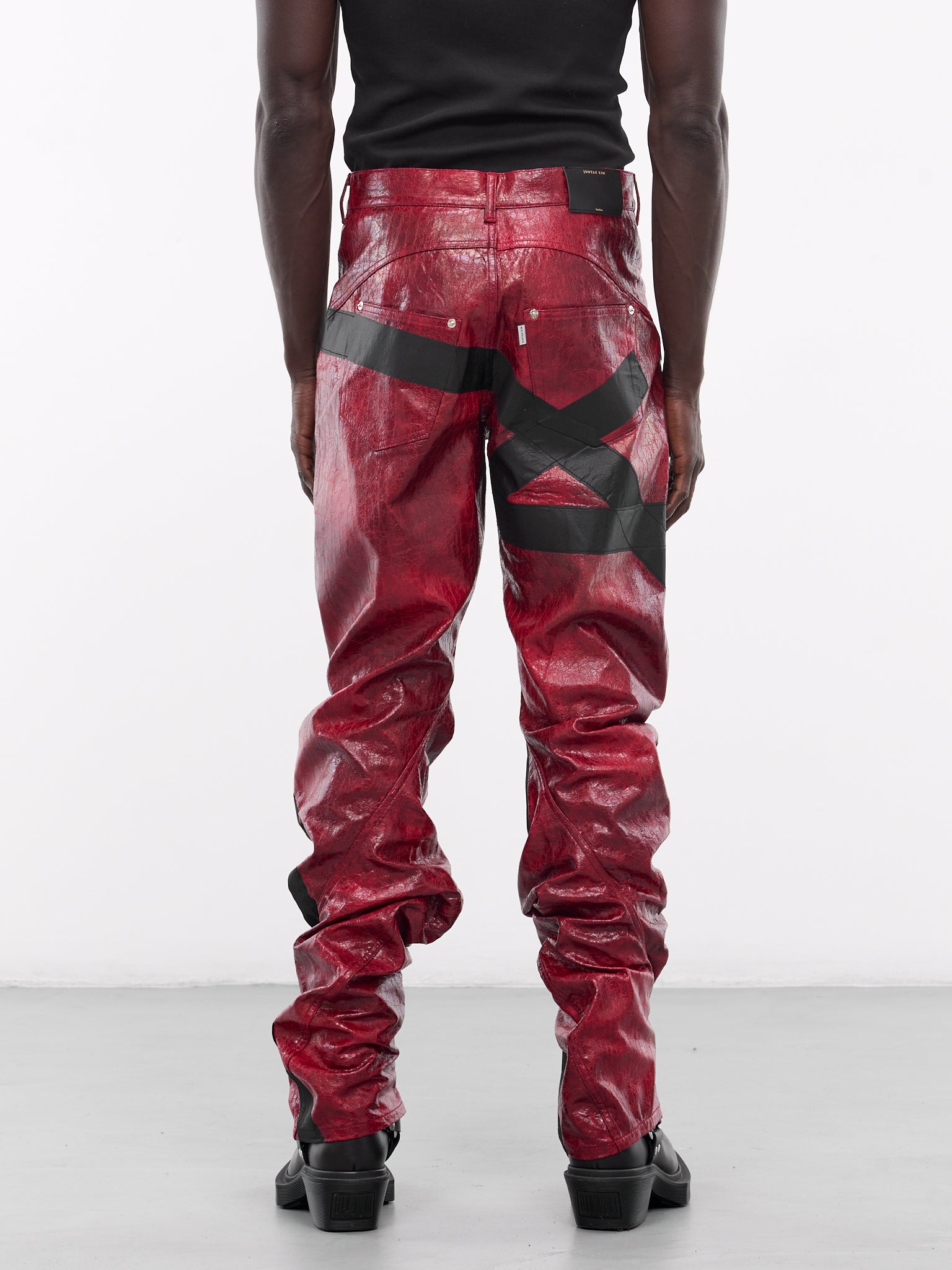 Twisted Tape Trousers (T05-RED)