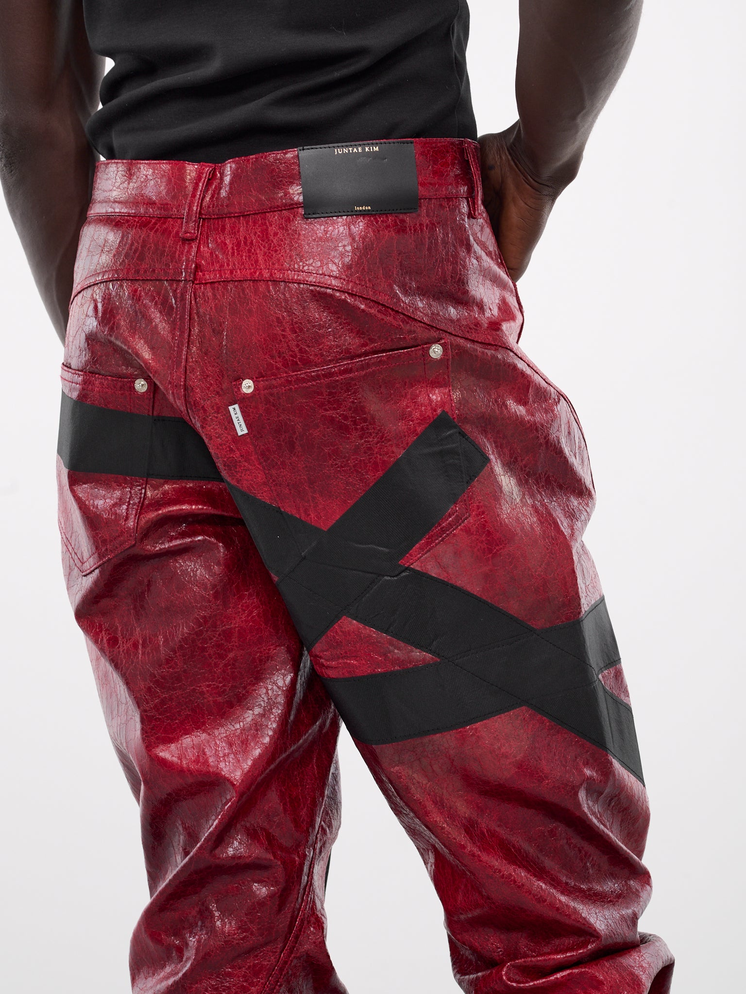 Twisted Tape Trousers (T05-RED)