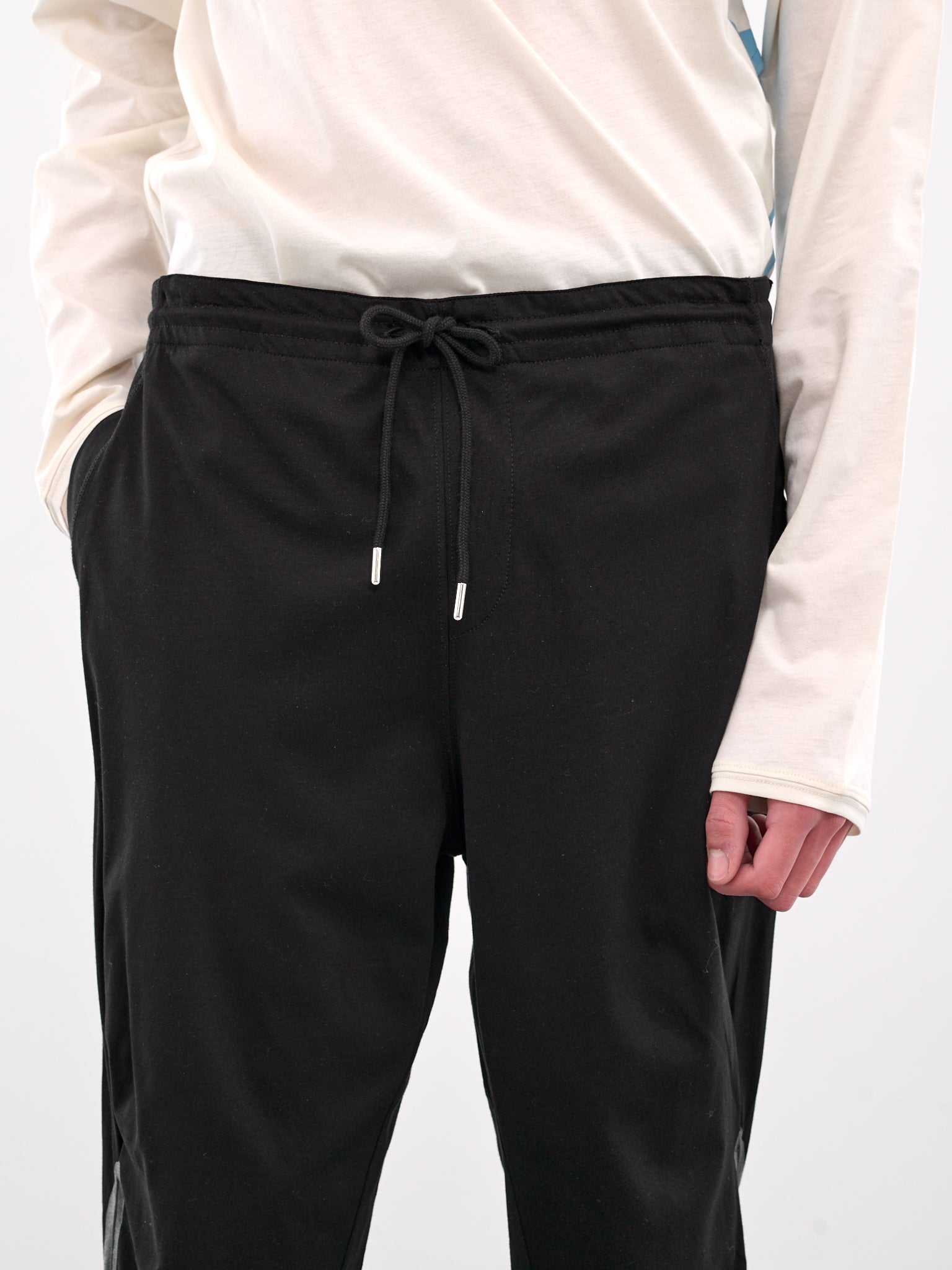 Alec K-Dart Jersey Trousers (T07-24-BLACK-GREY-TEAL-STRIPES)