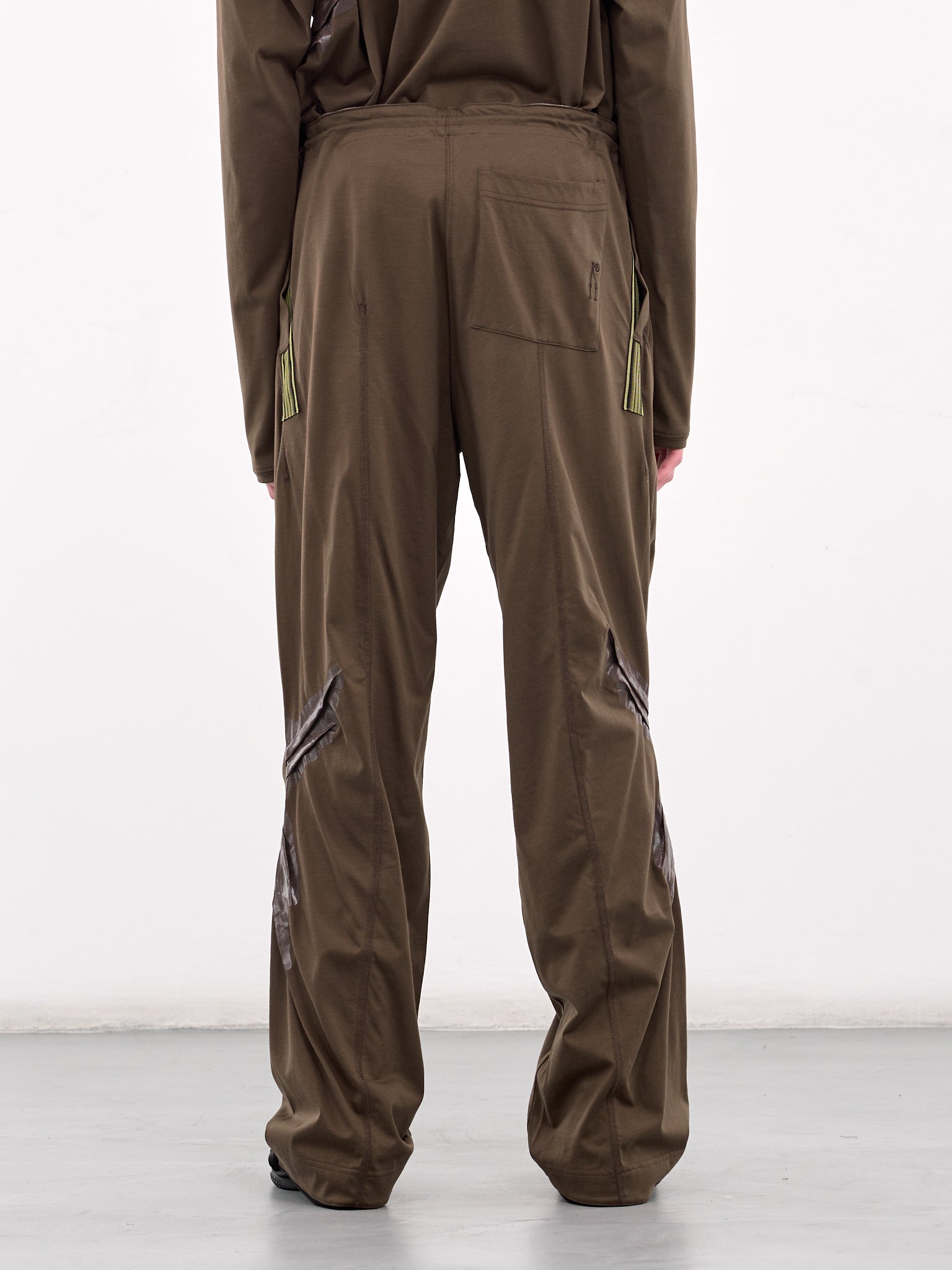 Alec K-Dart Jersey Trousers (T07-27-BROWN-BLACK-GREEN-STRIP)