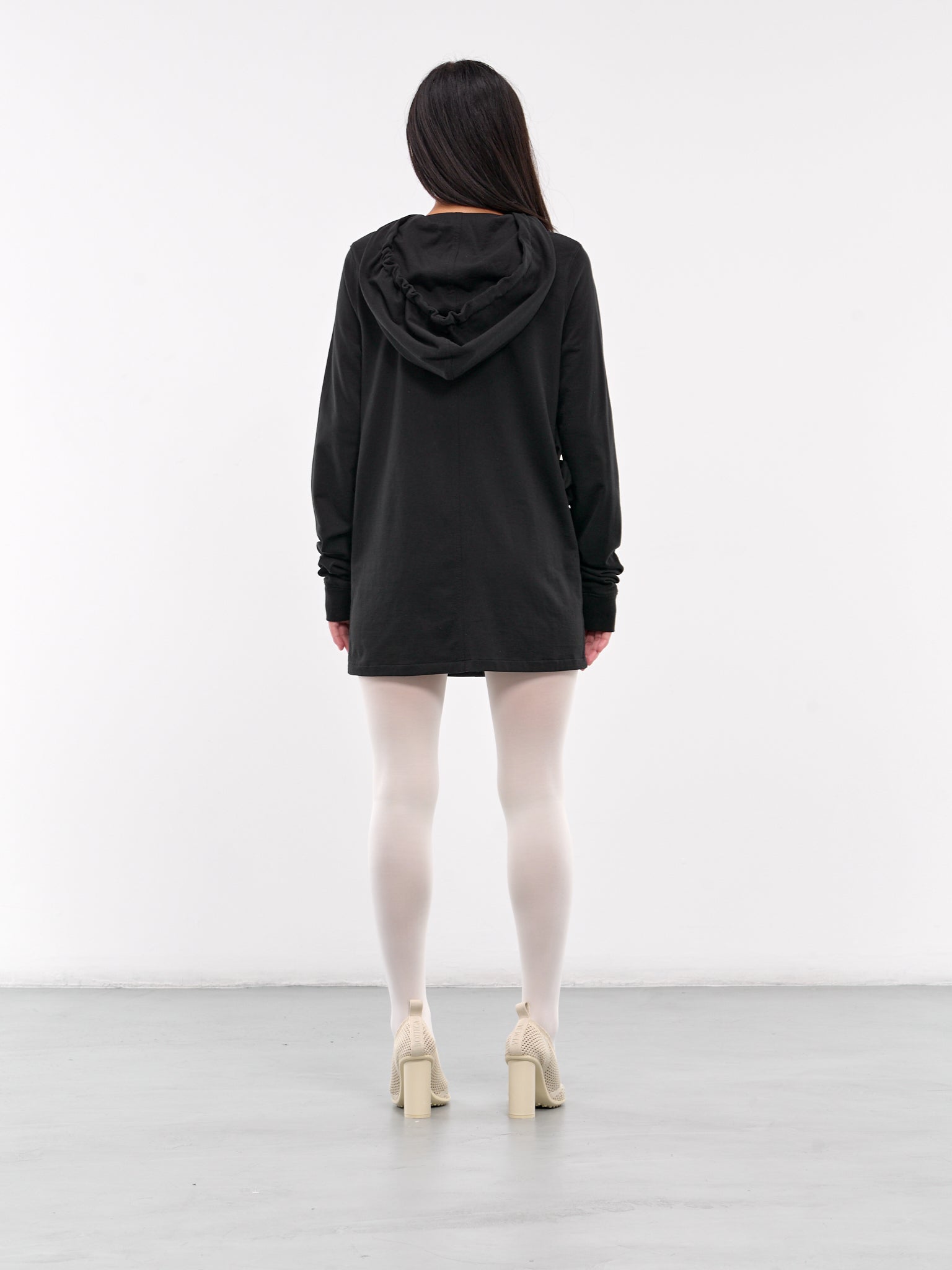 Hoop Hoodie Dress (T36-BLACK)