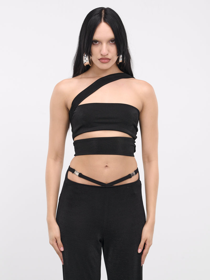 Thin Bandage Neck Top (TBNT-BLACK)