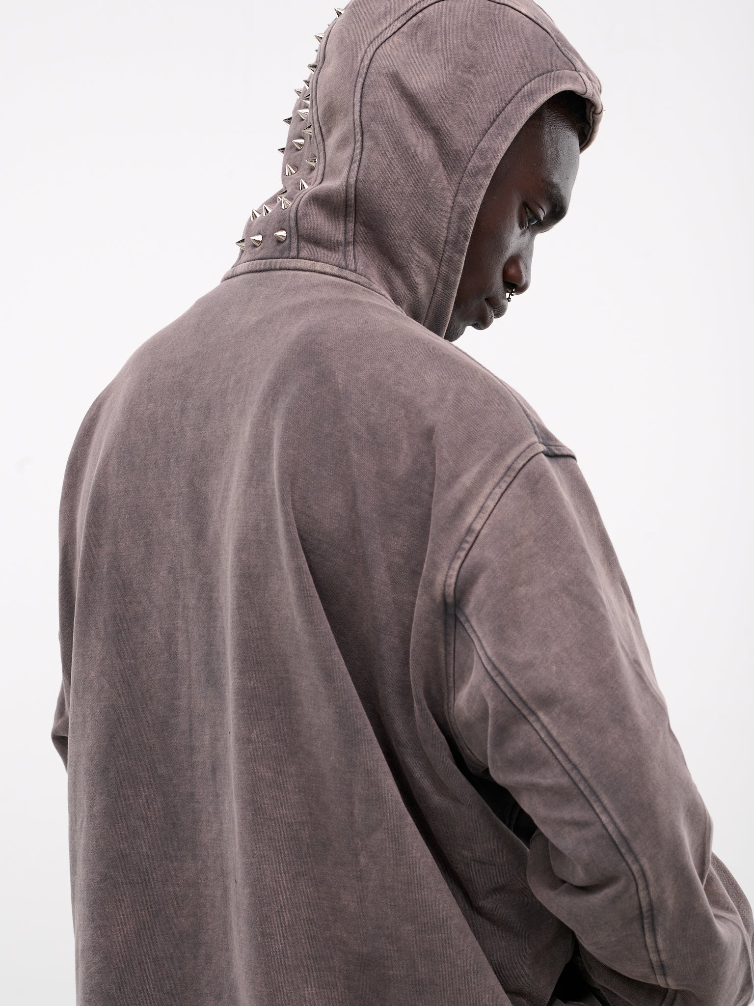 WE11DONE Studded Zip-Up Hoodie | H. Lorenzo - detail 1