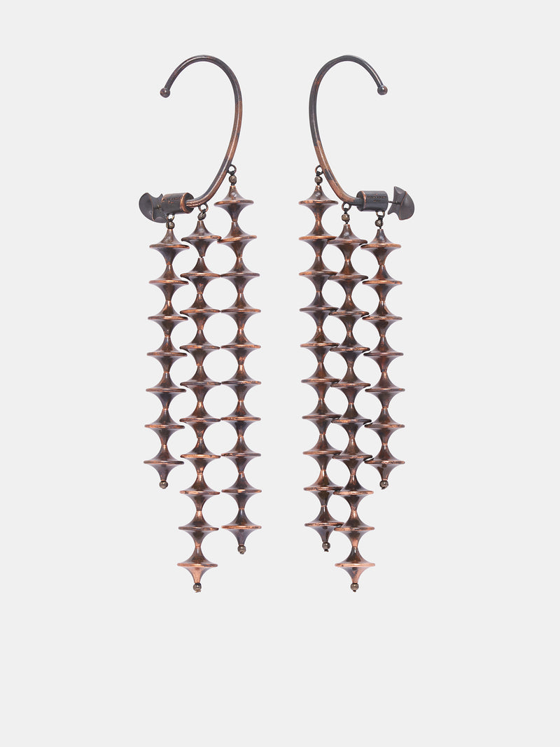 Toupie River Earrings (TOU-EAR-COP-COPPER)