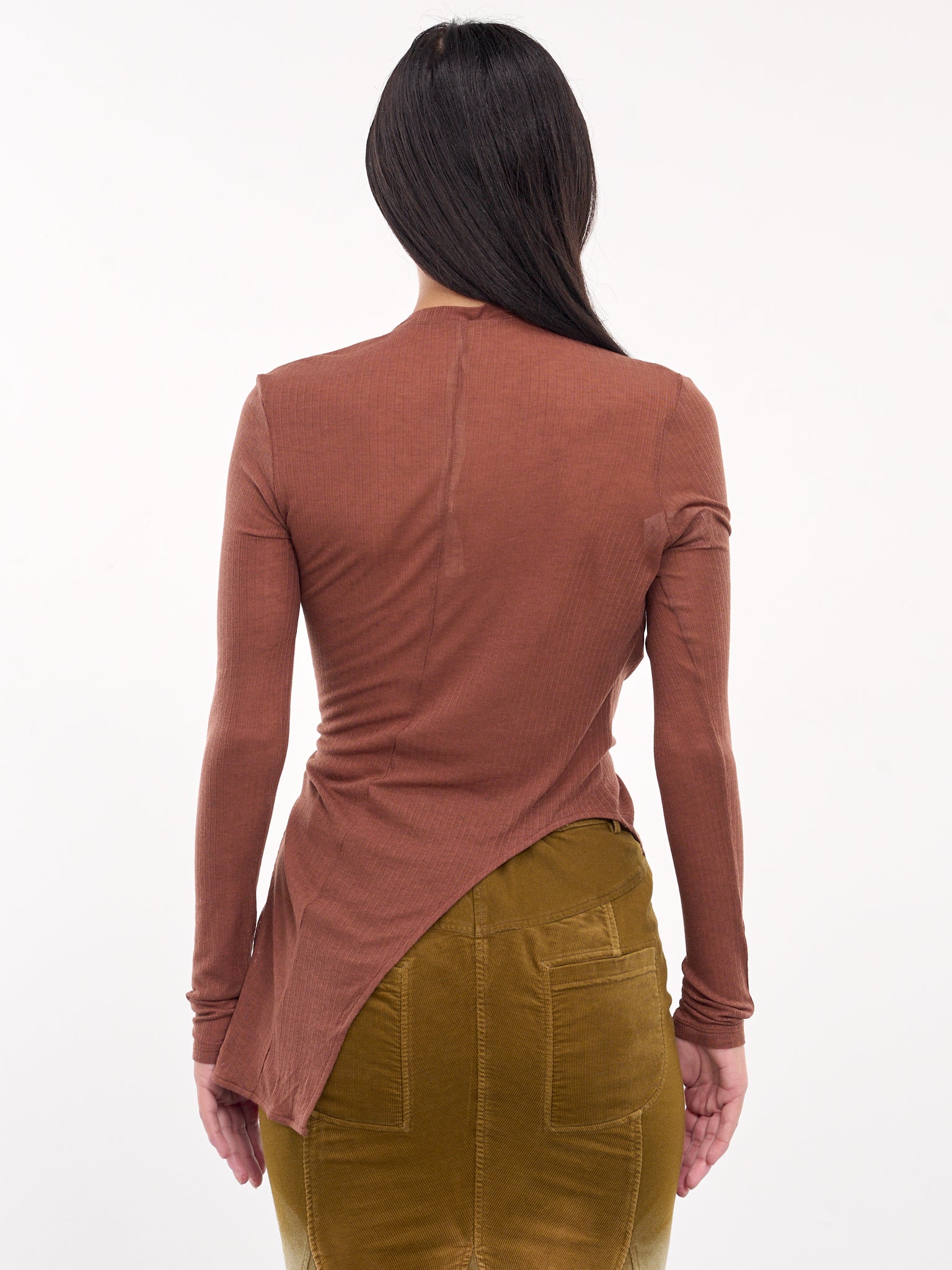 Draped Asymmetric Top (TP03T2PK240-ROSEWOOD)