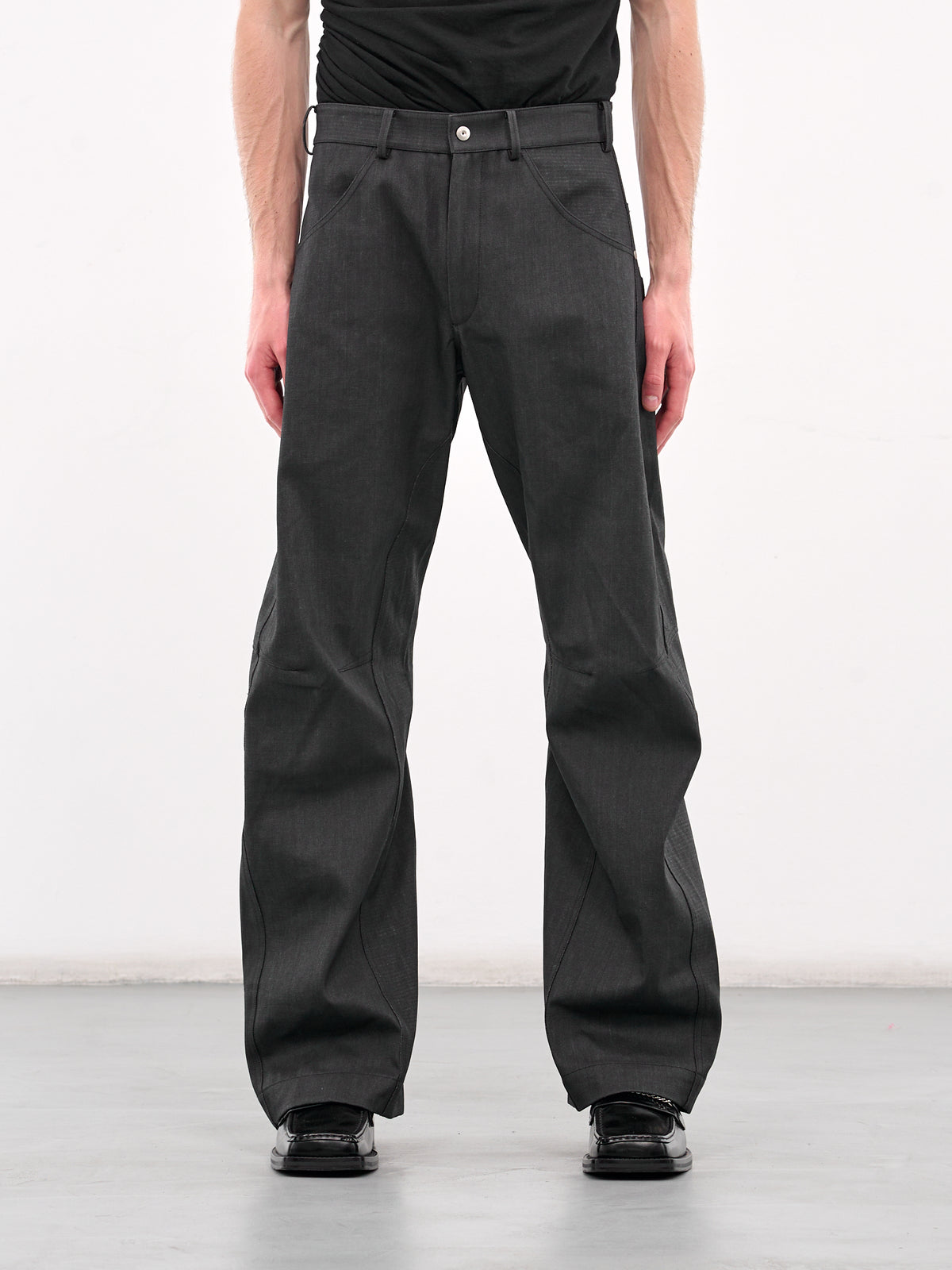 Paneled Trousers (TRS-104-01-BROWN)