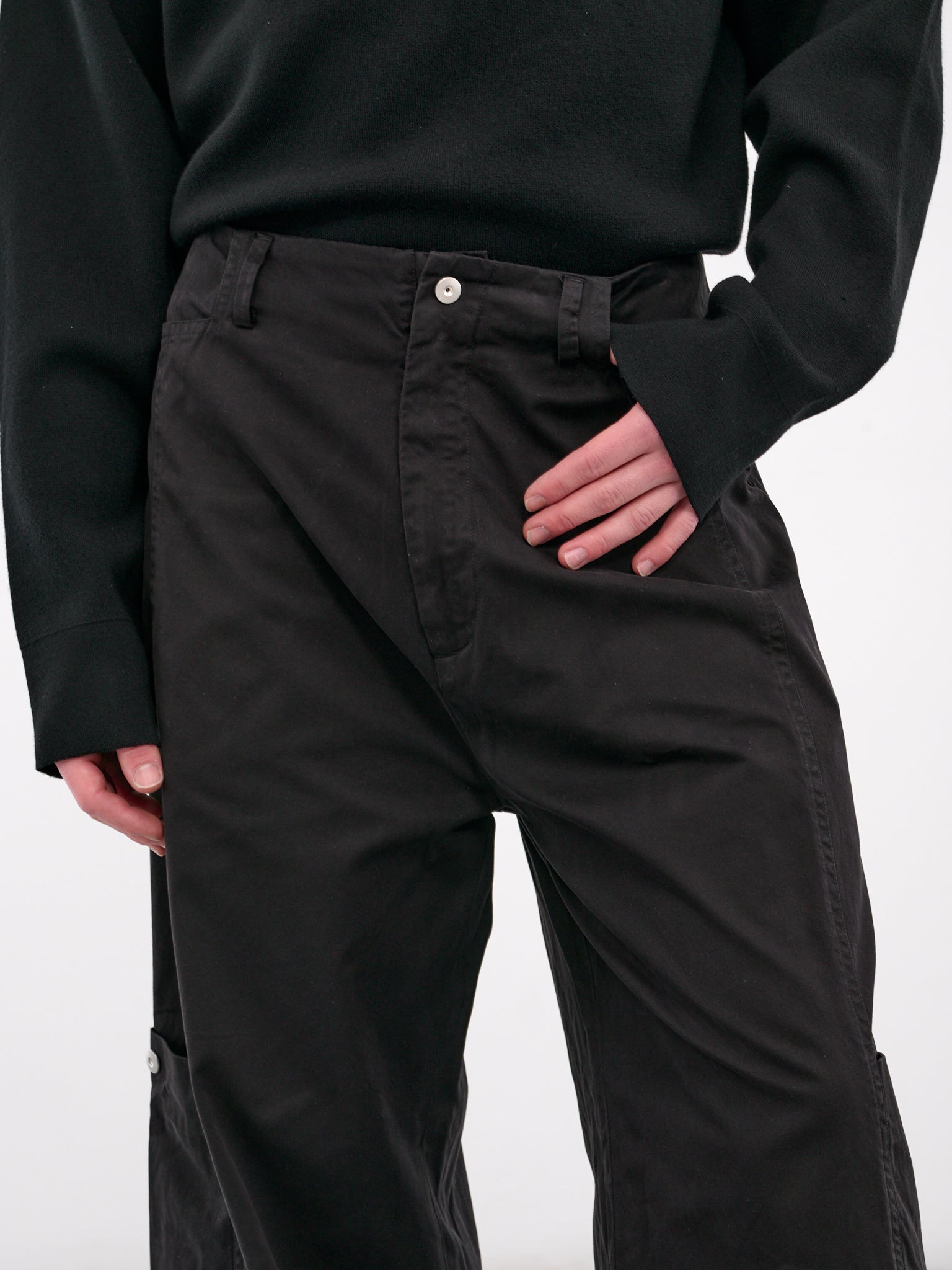 Paneled Bontan Trousers (TRS-107-03-BLACK)