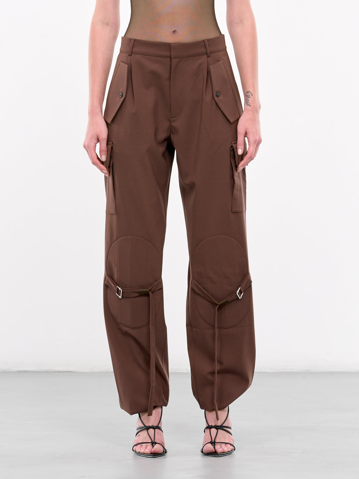 Cargo Tailored Trousers (TRS058-CHOCOLATE)