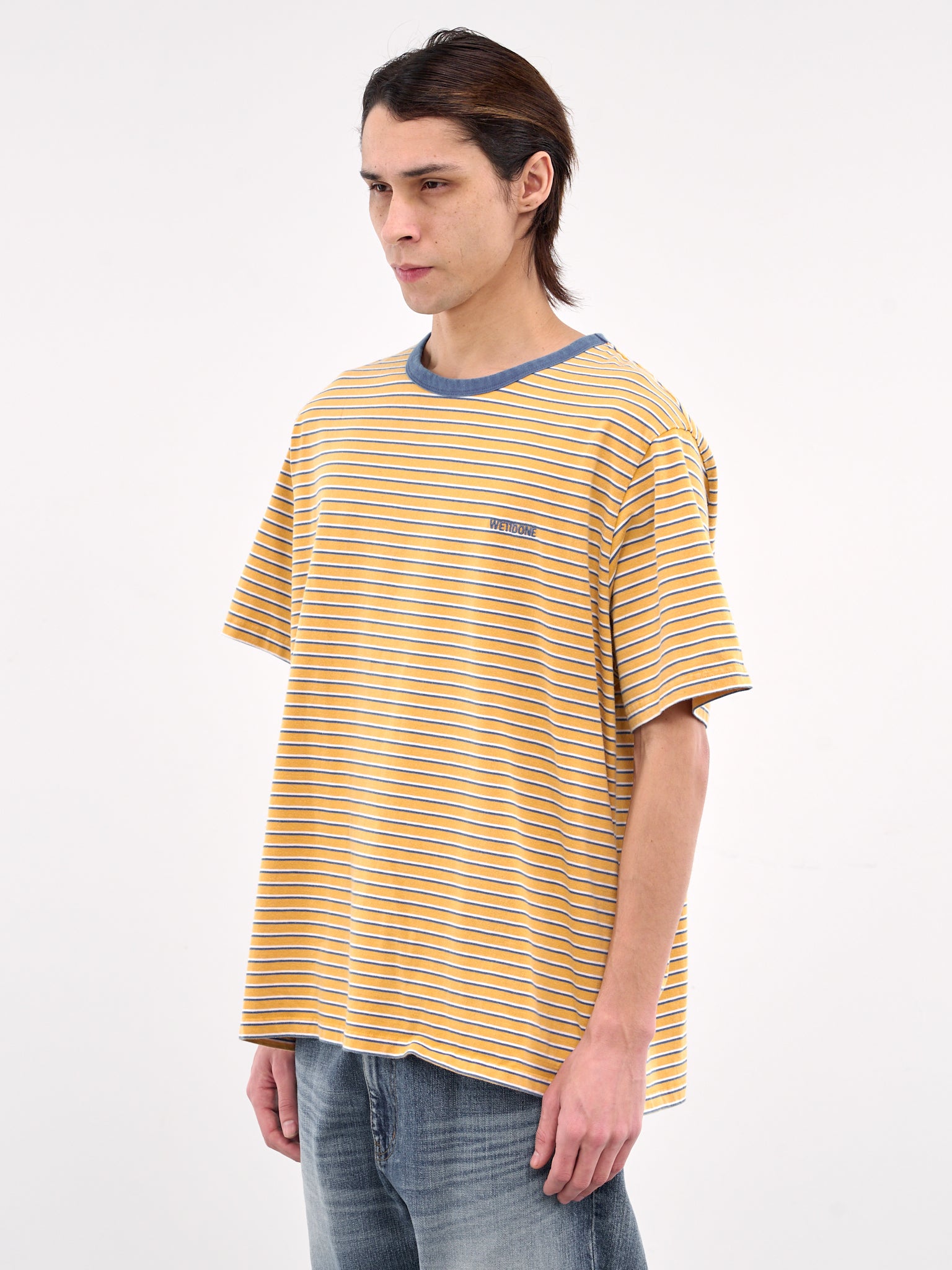 Logo Striped Tee (TT0-25-736-MUSTARD)