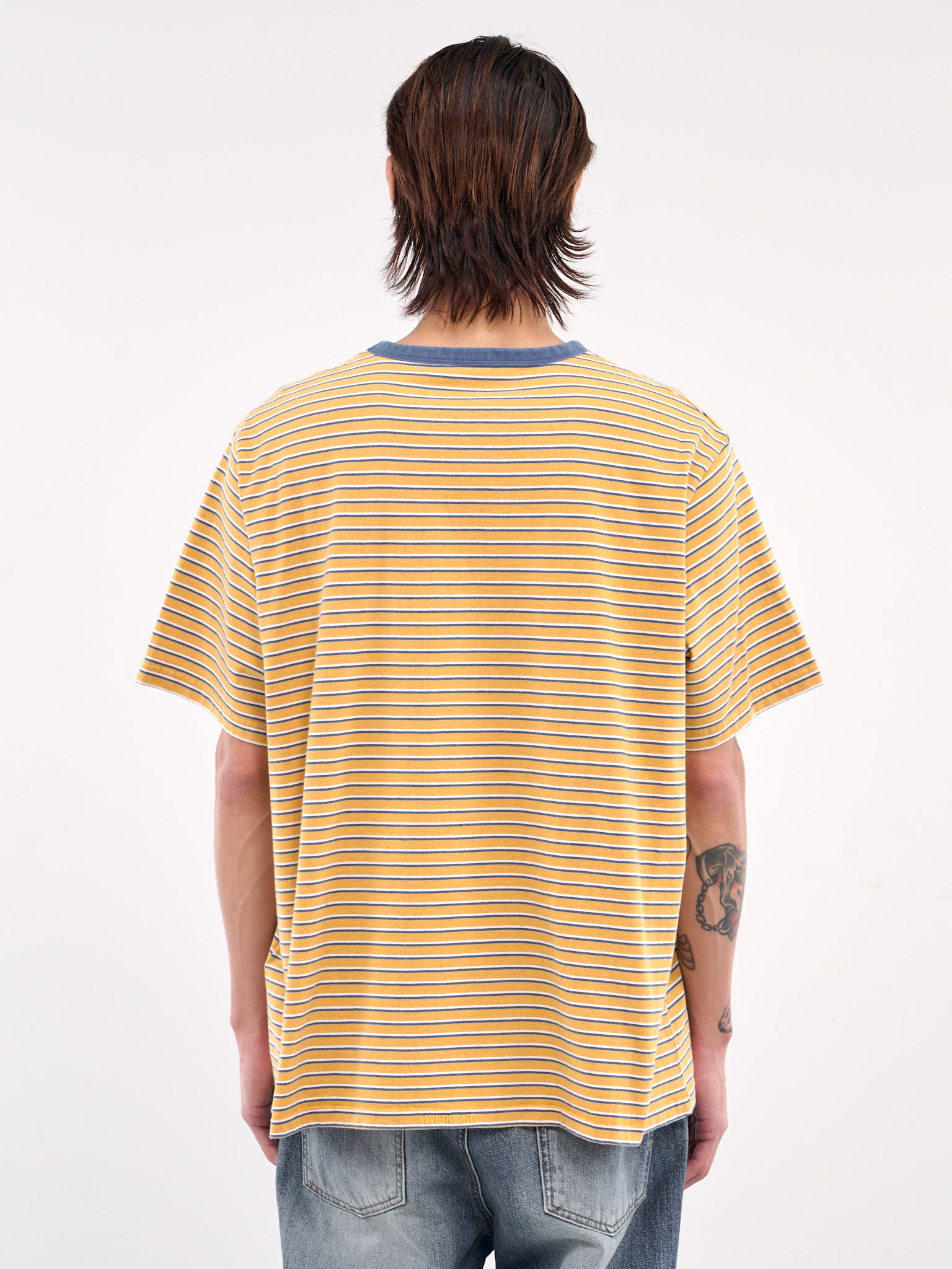 Logo Striped Tee (TT0-25-736-MUSTARD)