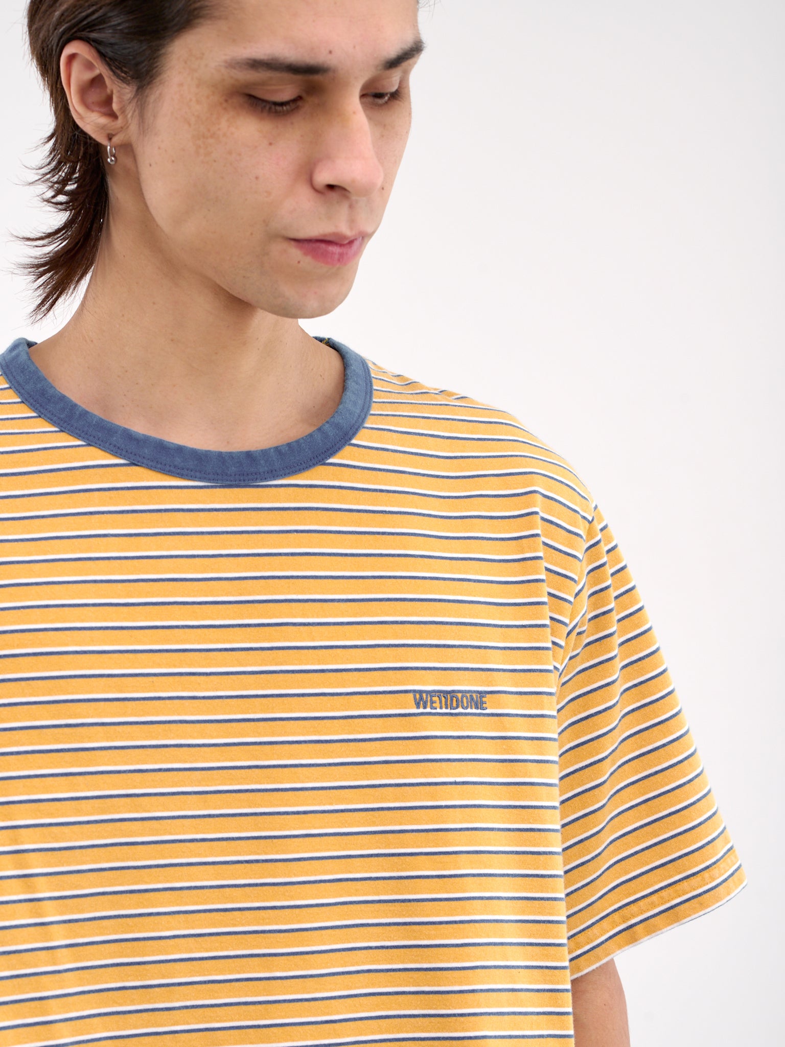 Logo Striped Tee (TT0-25-736-MUSTARD)