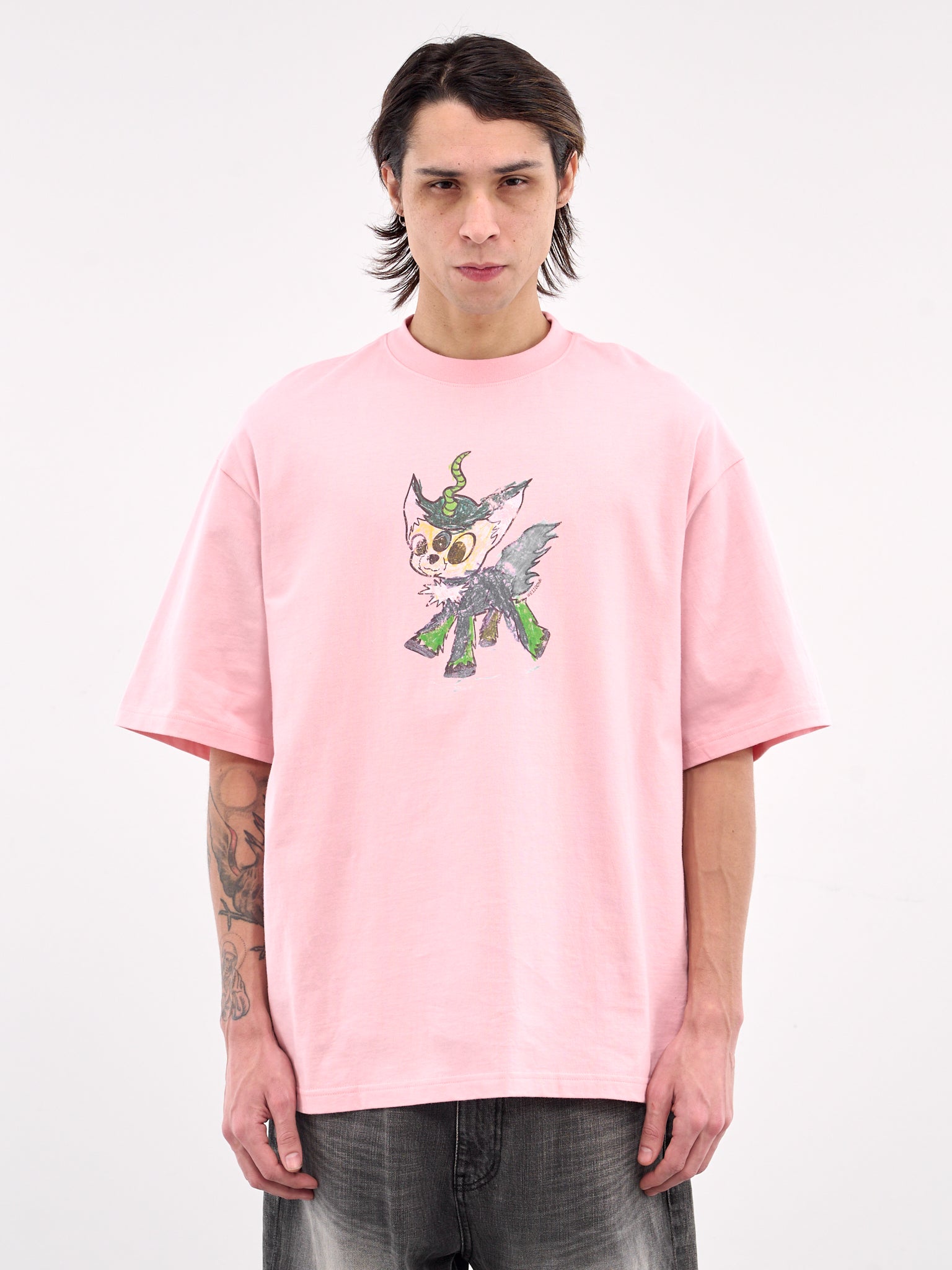 Jeff Monster Drawing Tee (TT0-25-744-PINK)