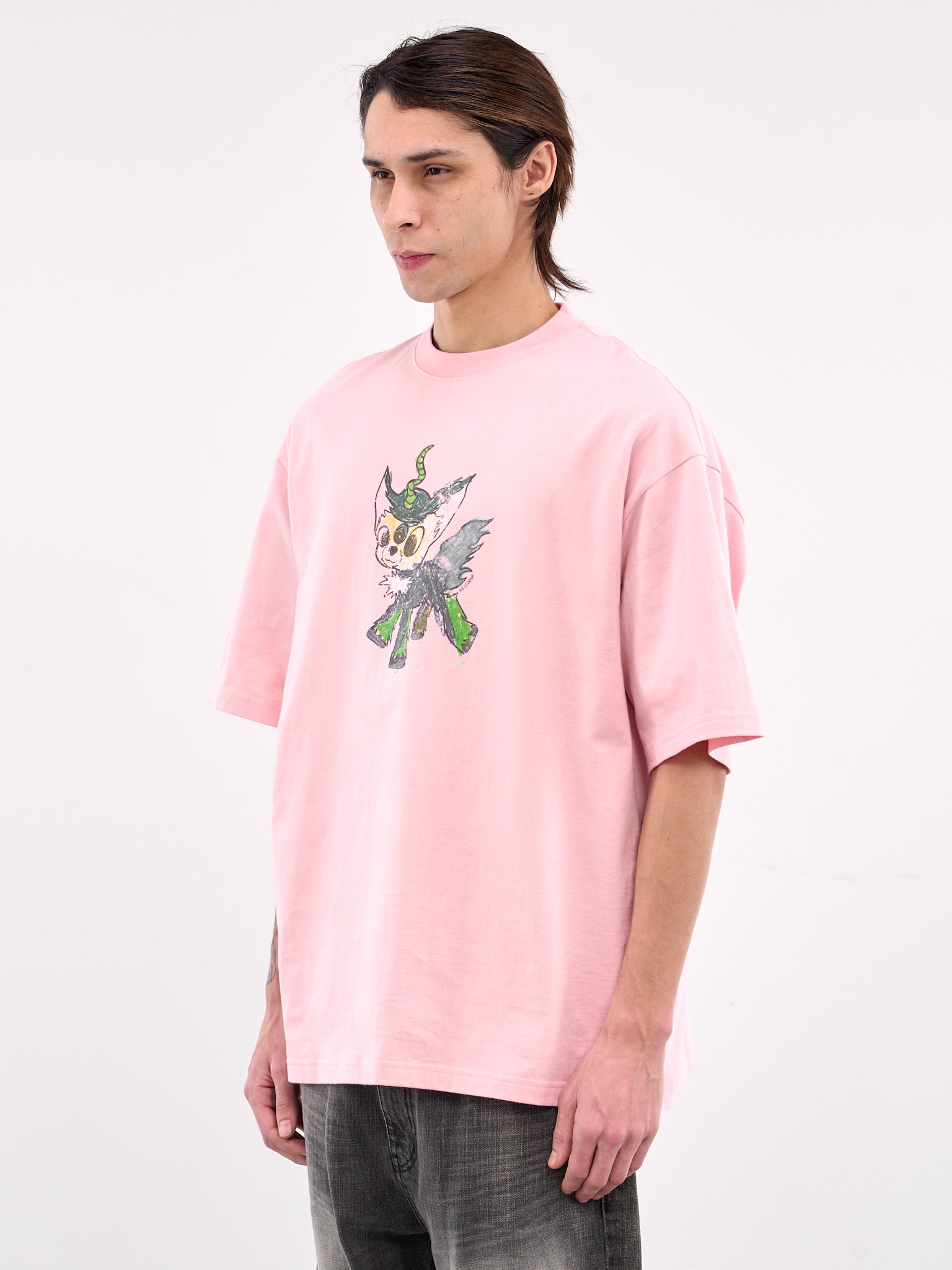 Jeff Monster Drawing Tee (TT0-25-744-PINK)