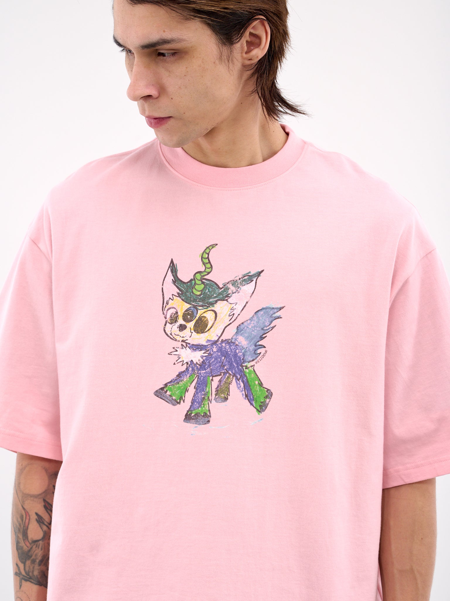 Jeff Monster Drawing Tee (TT0-25-744-PINK)