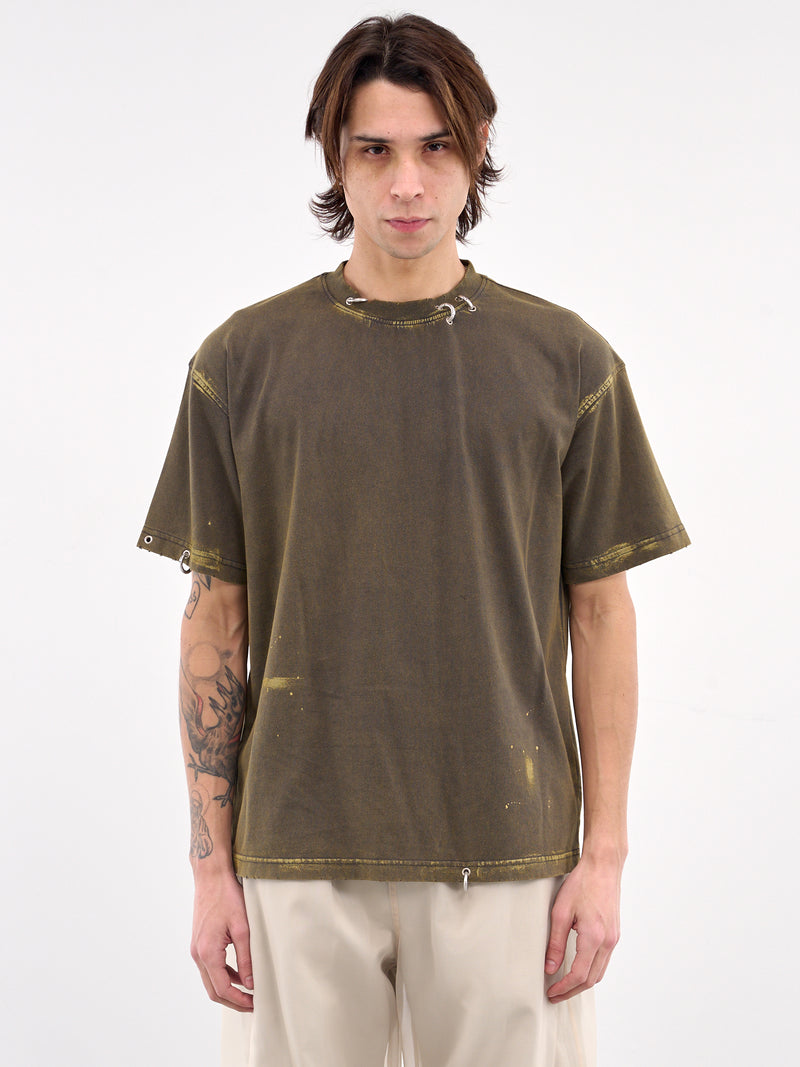 Piercing Detailed Tee (TT0-25-770-CHARCOAL)