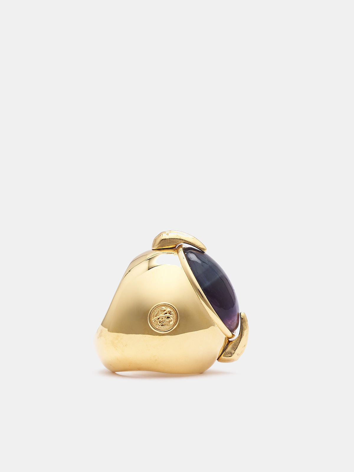 Oval Gemstone Ring (TWG002-AM002-GOLD-WINE)