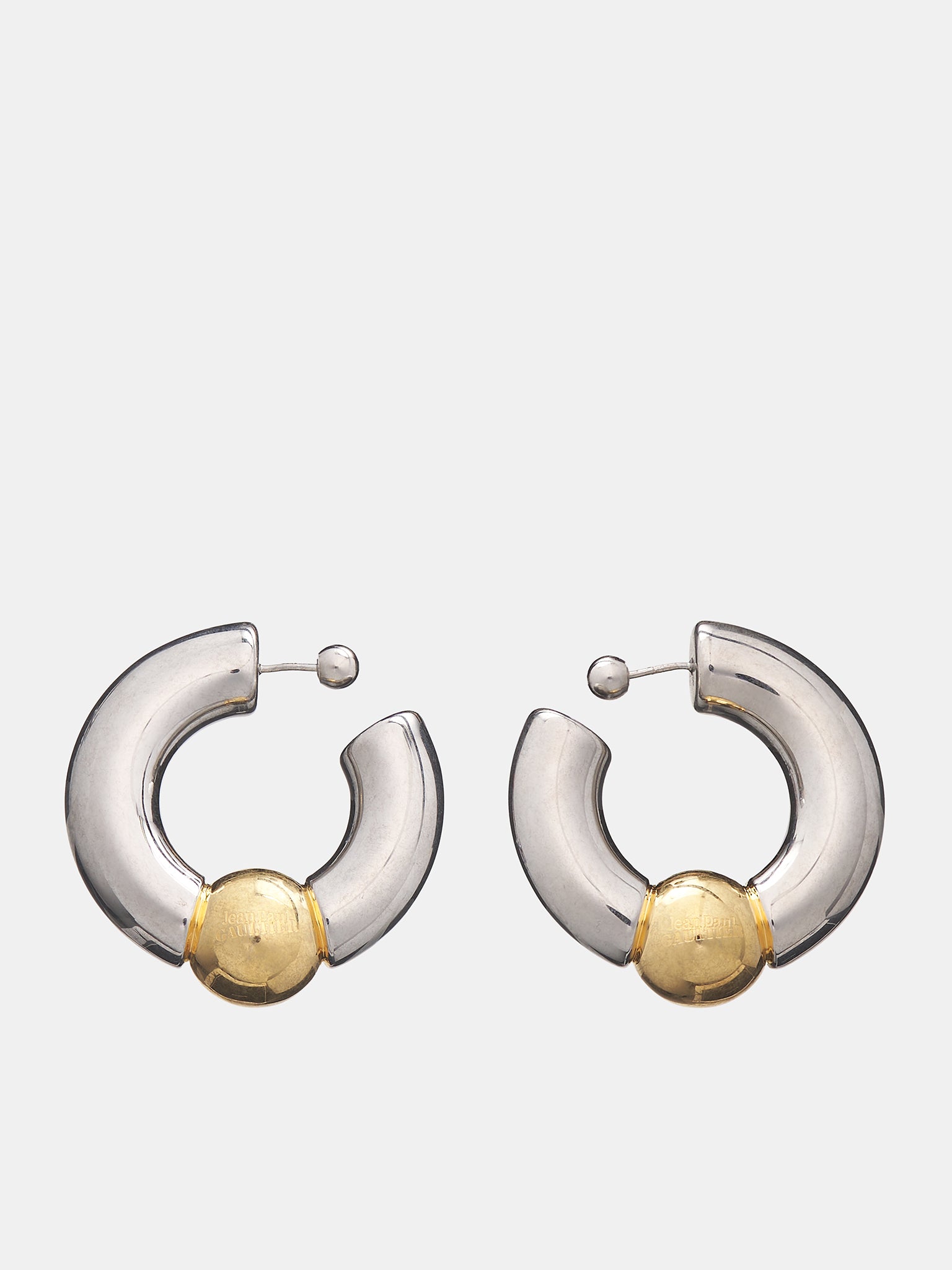 The Tube Earrings (U-BO060-X053-9192-SILVER-GOLD)