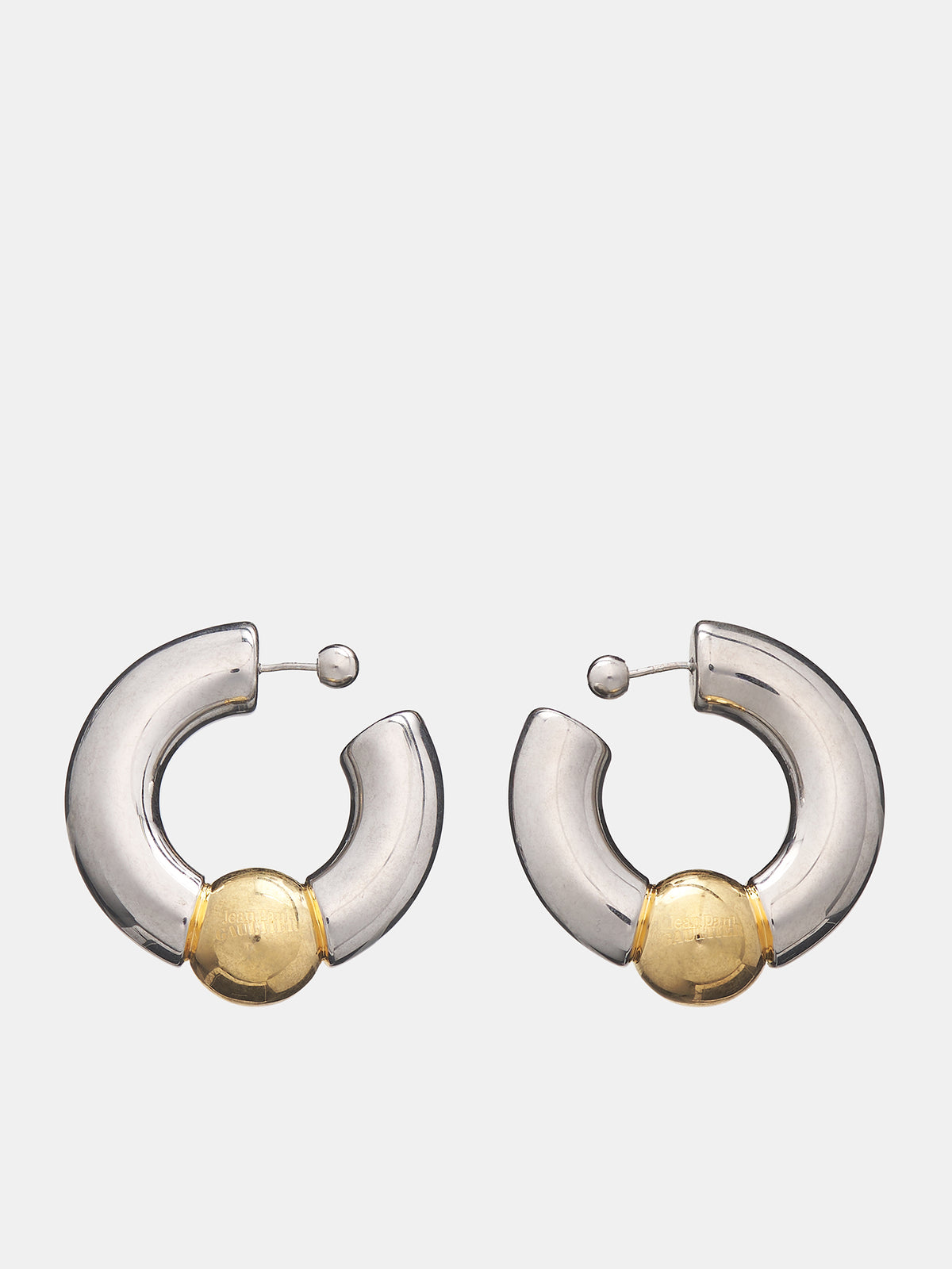 The Tube Earrings (U-BO060-X053-9192-SILVER-GOLD)