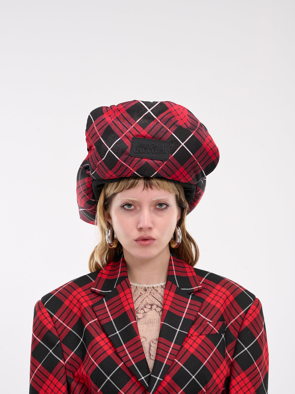 The Tartan Ushanka (U-CC032P-C552-300001-RED-BLK-W)